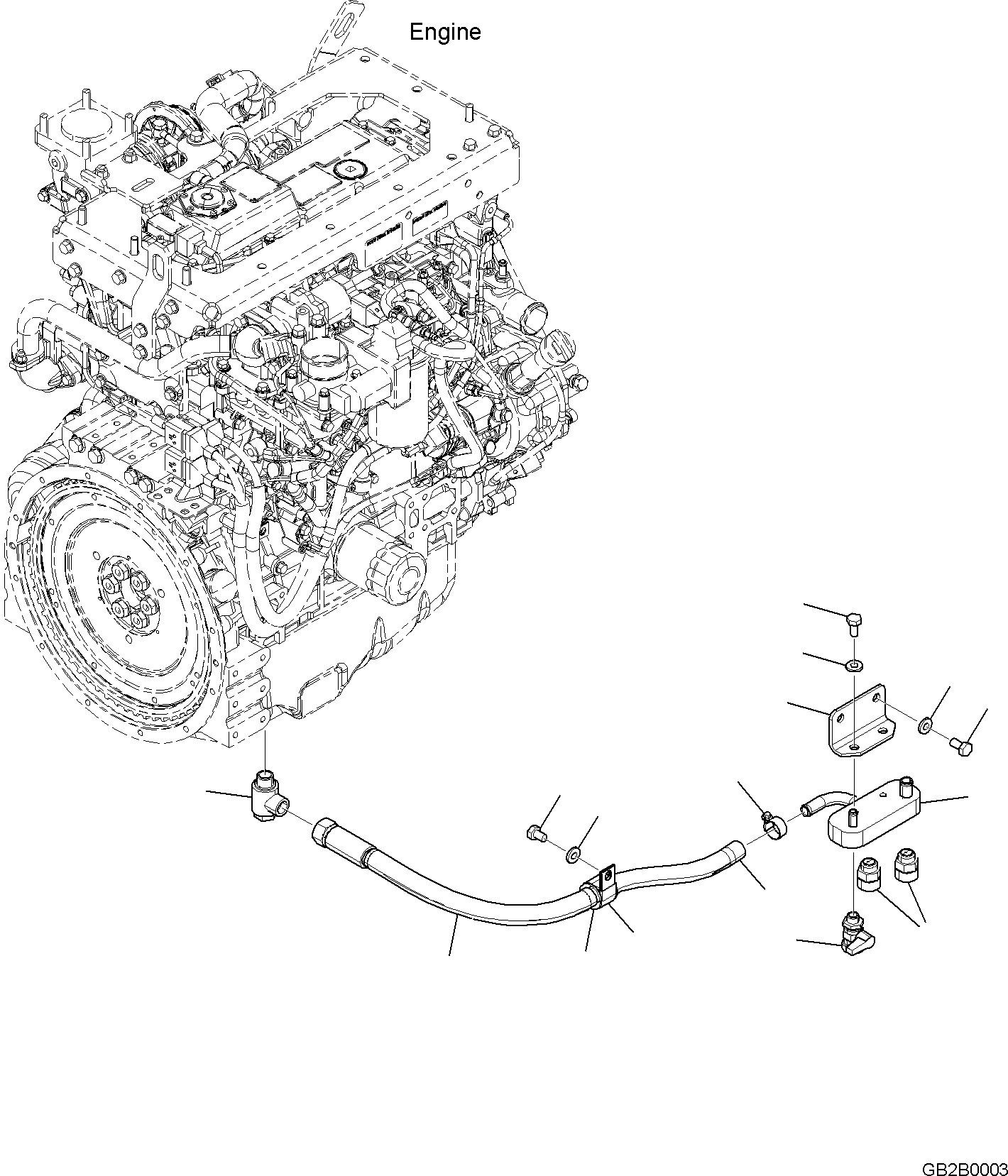 BLOCK ASSEMBLY, DRAIN 42W-01-52220 KOMATSU