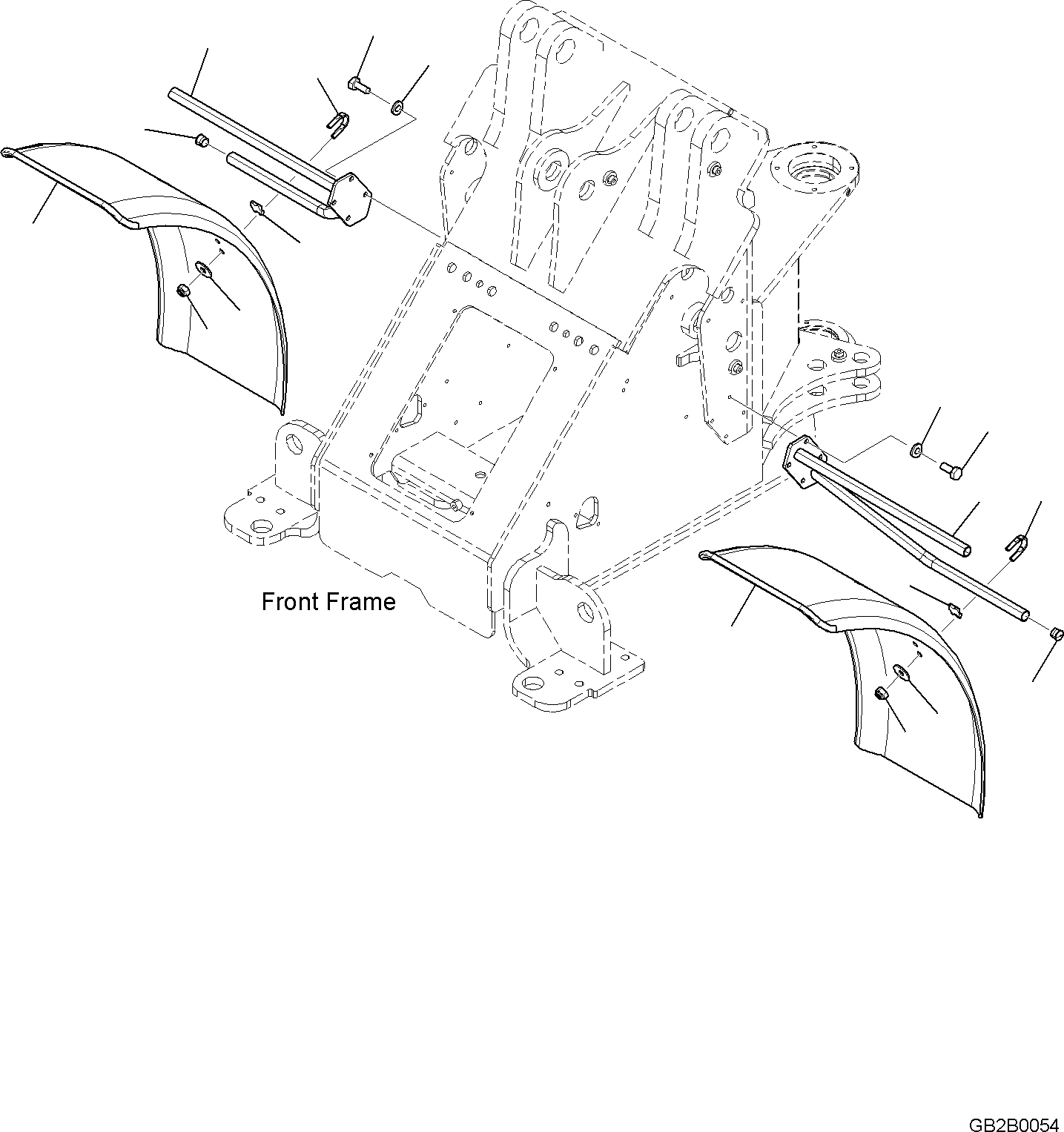 FENDER, FRONT 42W-54-40050 KOMATSU