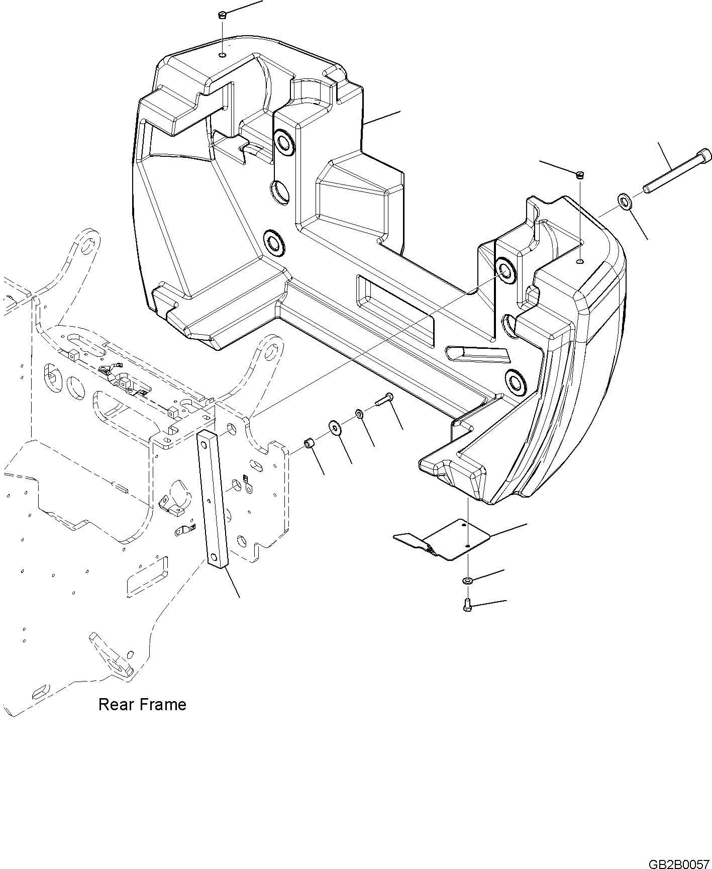 COUNTERWEIGHT 42W-46-55111 KOMATSU
