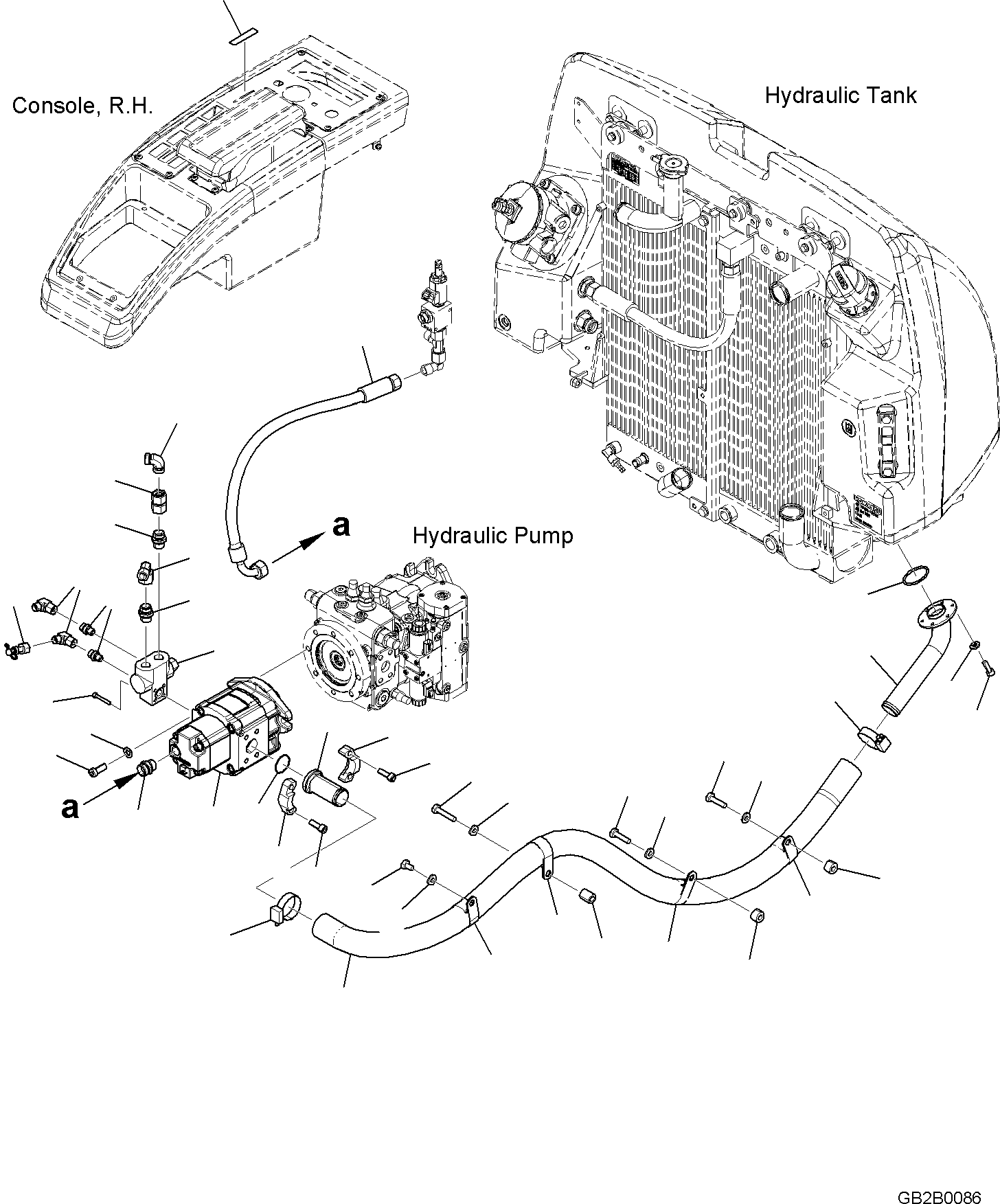 Болт с внутренним шестигранником 01252-A0640 KOMATSU