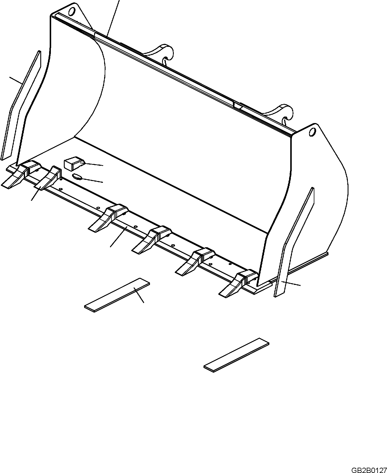 BLADE, (WELDED) 42W-70-22B70 KOMATSU