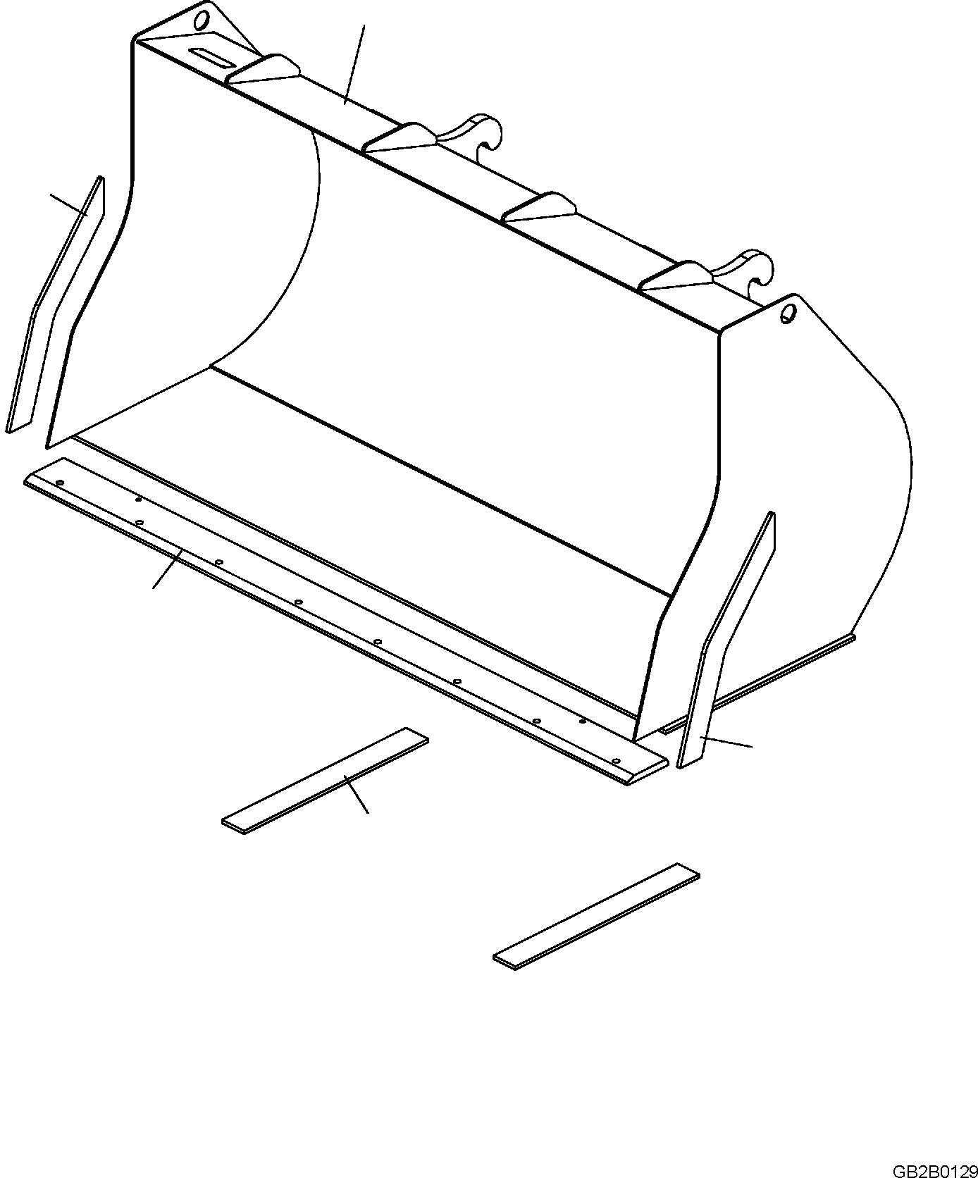 PLATE, (WELDED) 42W-70-22F80 KOMATSU