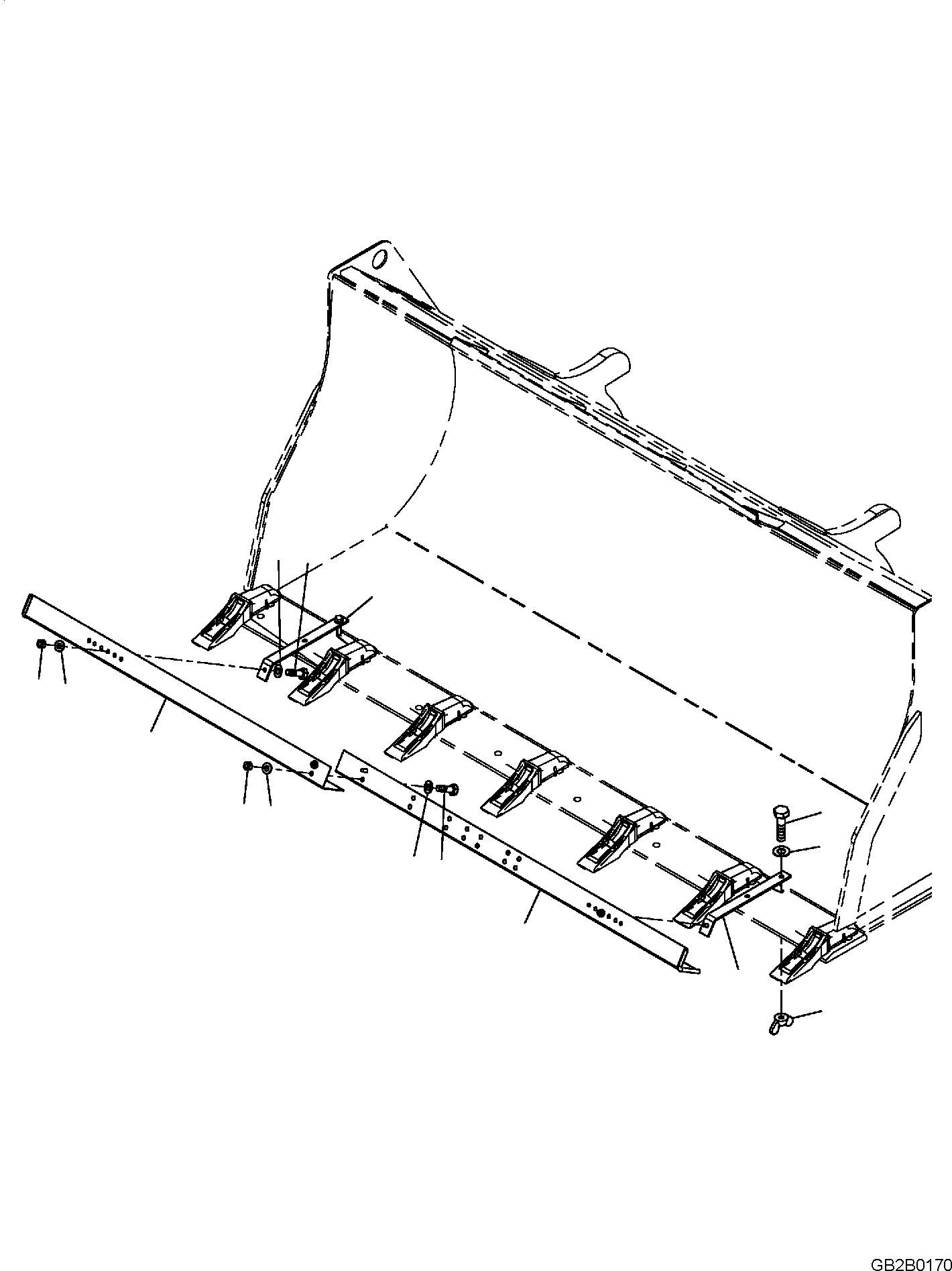 TOOTH COVER, R.H. 42W-70-52250 KOMATSU