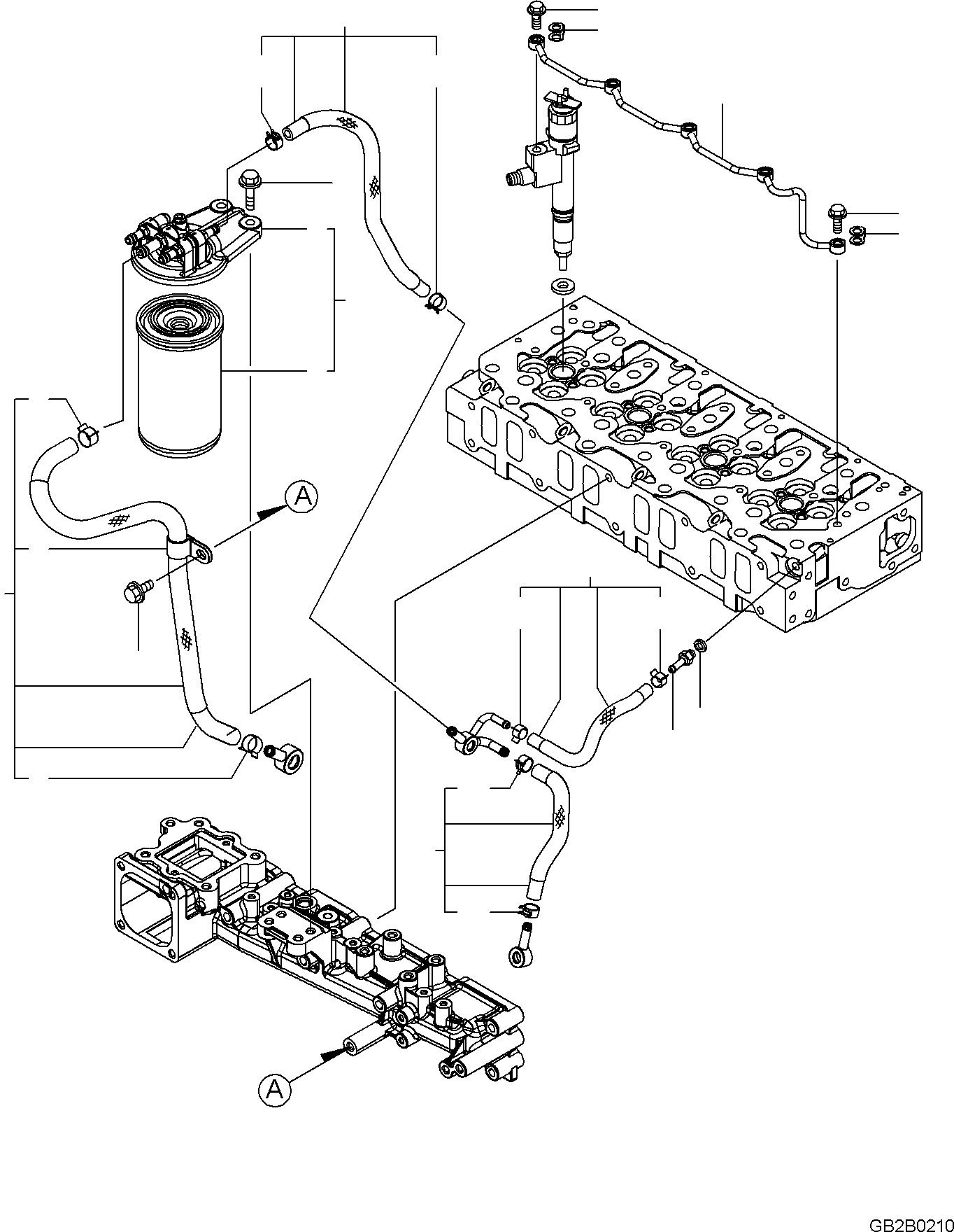 Картридж YM129A00-55800 KOMATSU