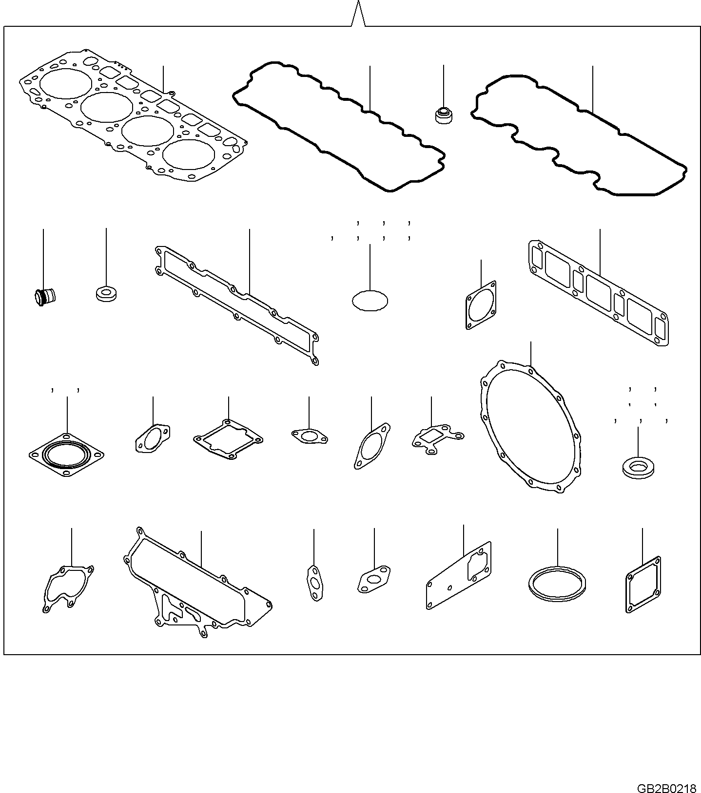 GASKET SET YM729978-92600 KOMATSU