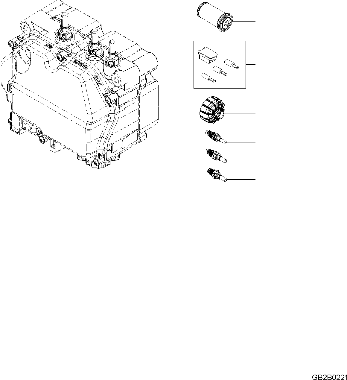 Соединение YM129F01-19530 KOMATSU