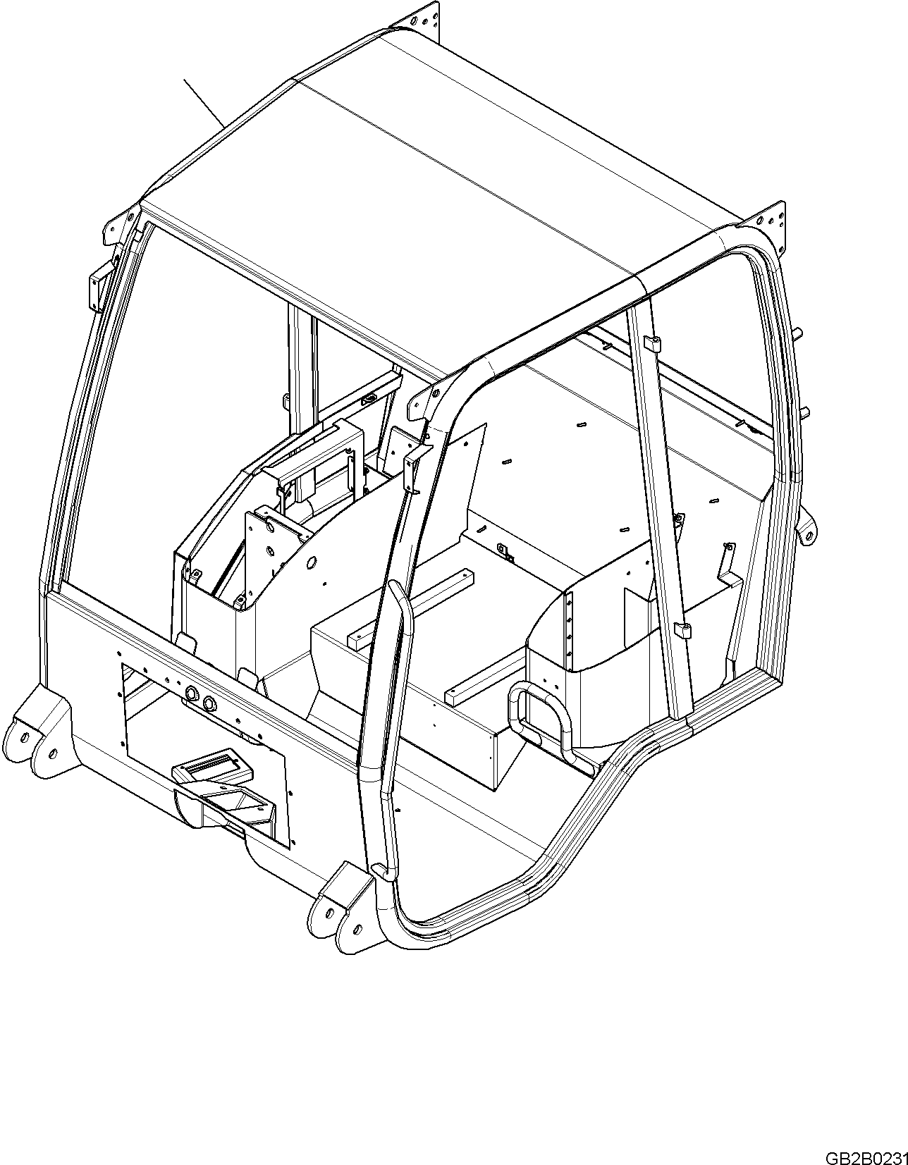 Rops Cabin Assembly 42T-56-51311 KOMATSU