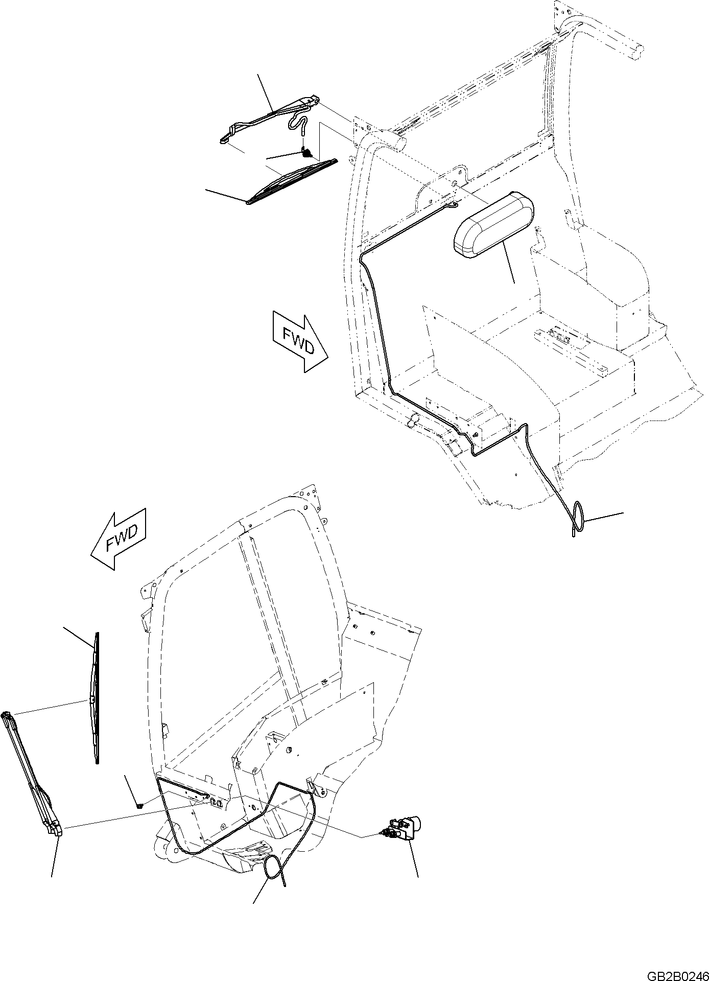 WIPER, BLADE FRONT FR218834 KOMATSU
