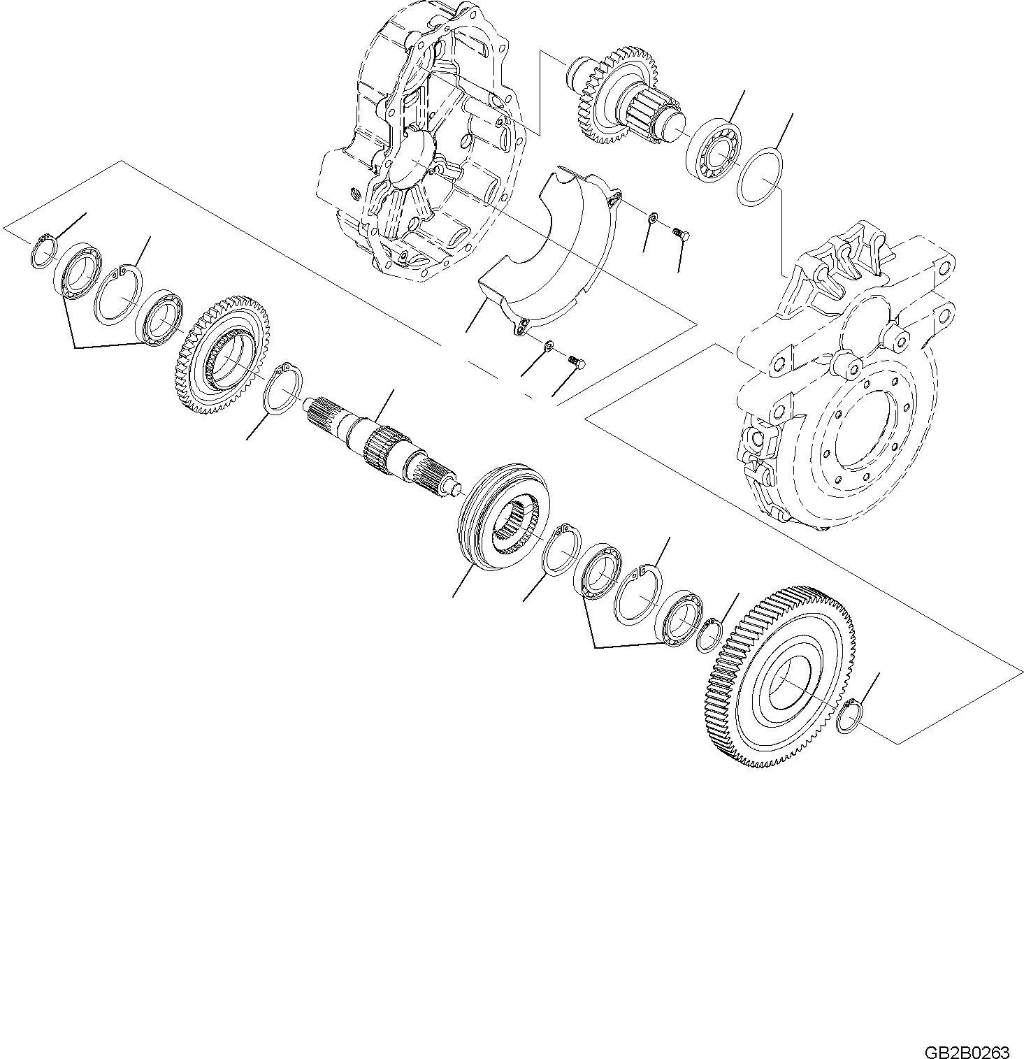 OUTPUT SHAFT DG3671400306 KOMATSU