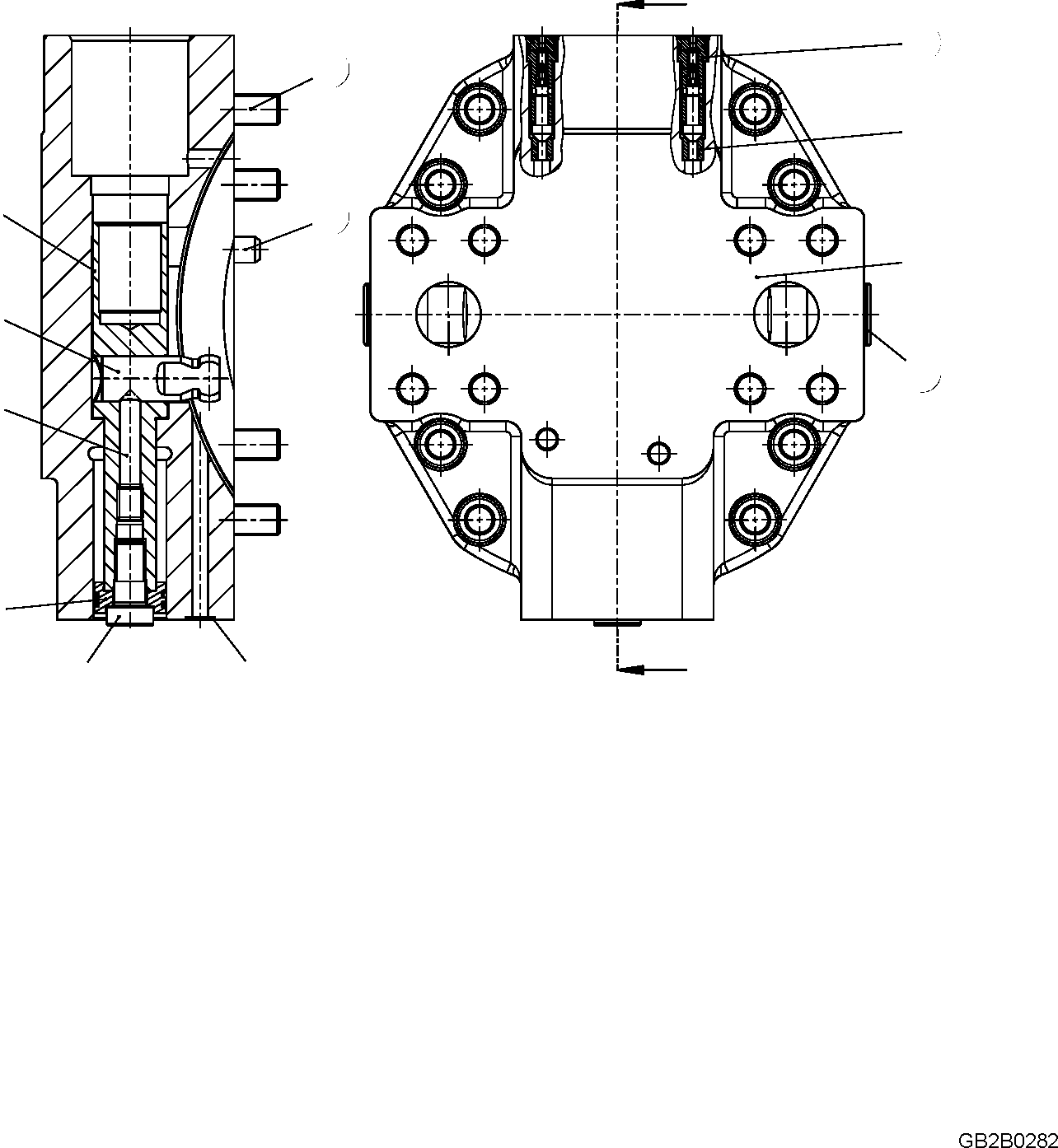 PORT PLATE WITH ACCESSORIES RER902124355 KOMATSU