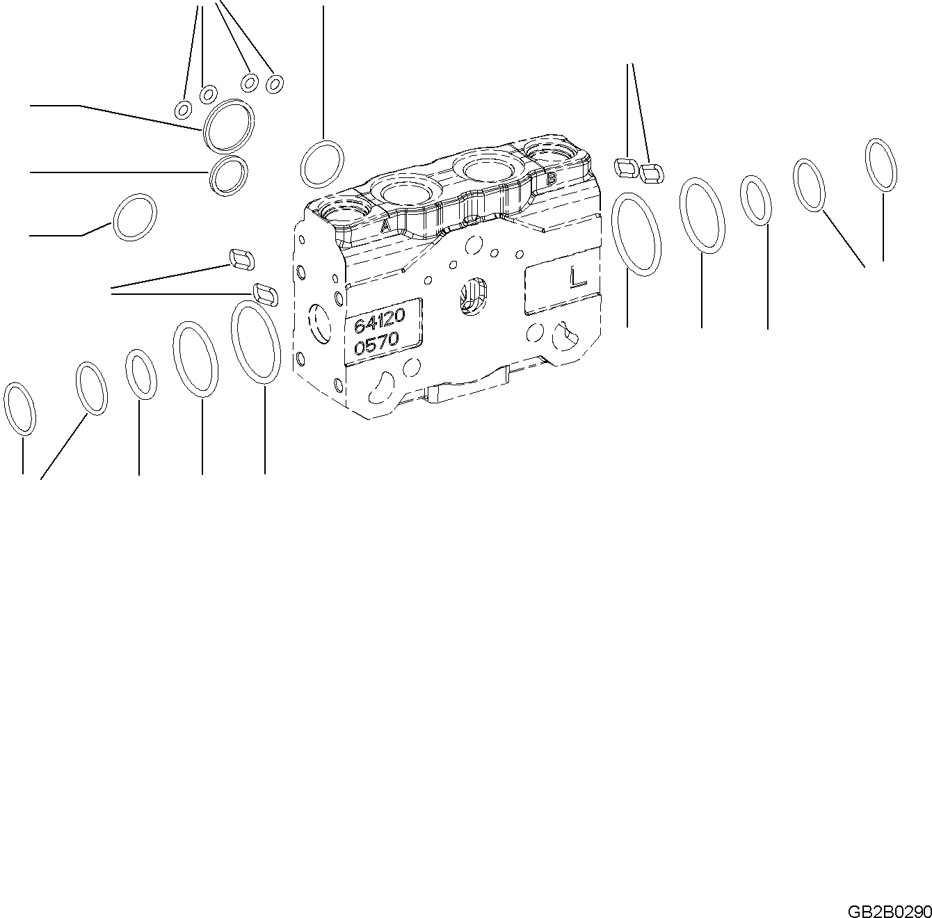 Комплект уплотнений BH200973802250 KOMATSU