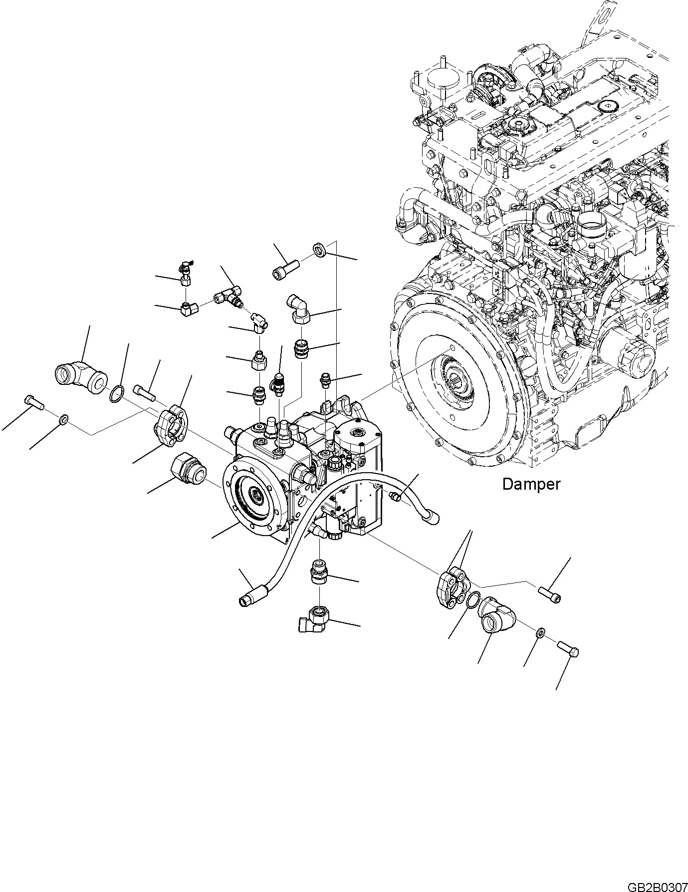 Болт с внутренним шестигранником 01252-A1645 KOMATSU