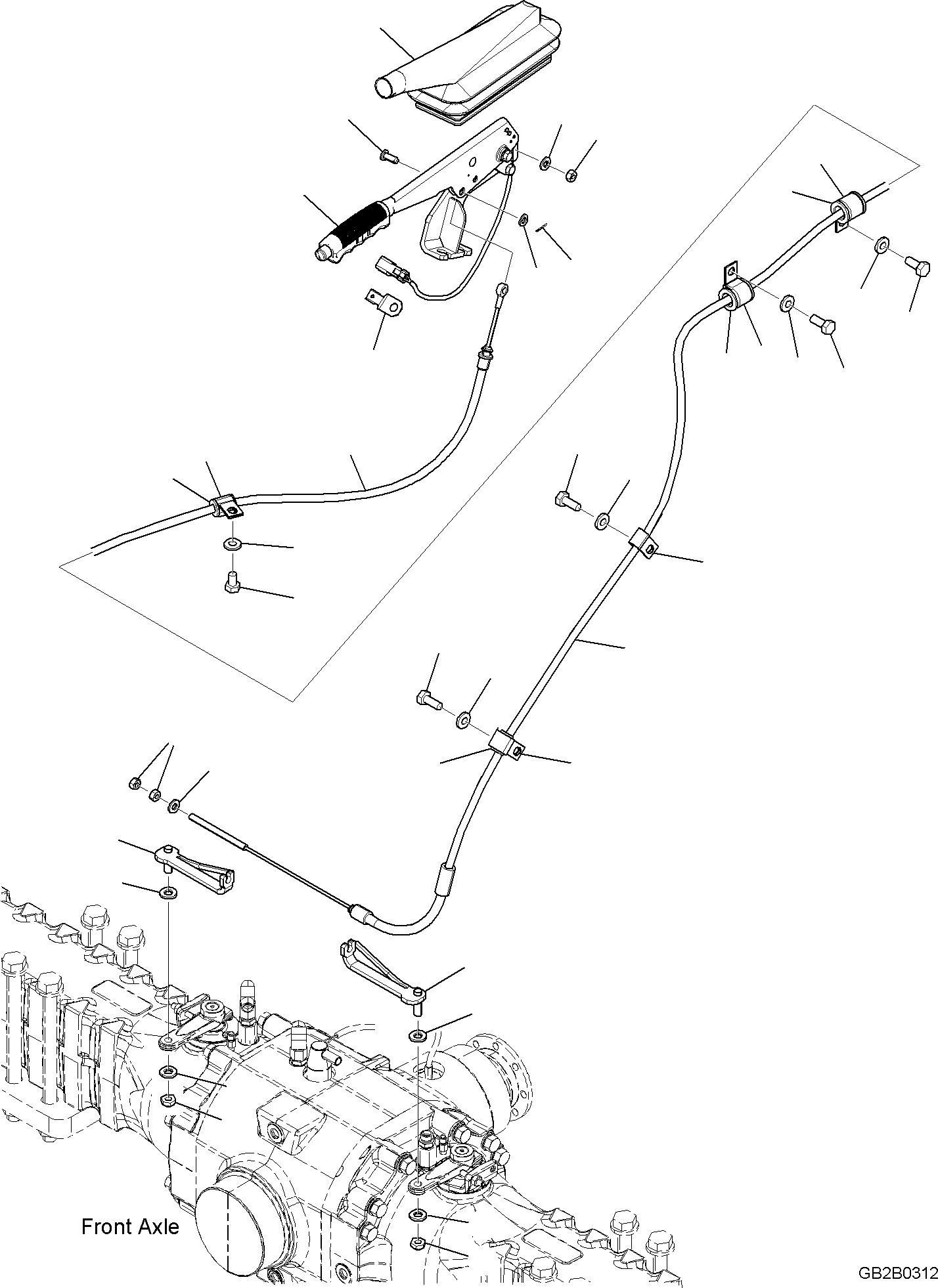 LEVER, PARKING BRAKE 42W-22-56110 KOMATSU
