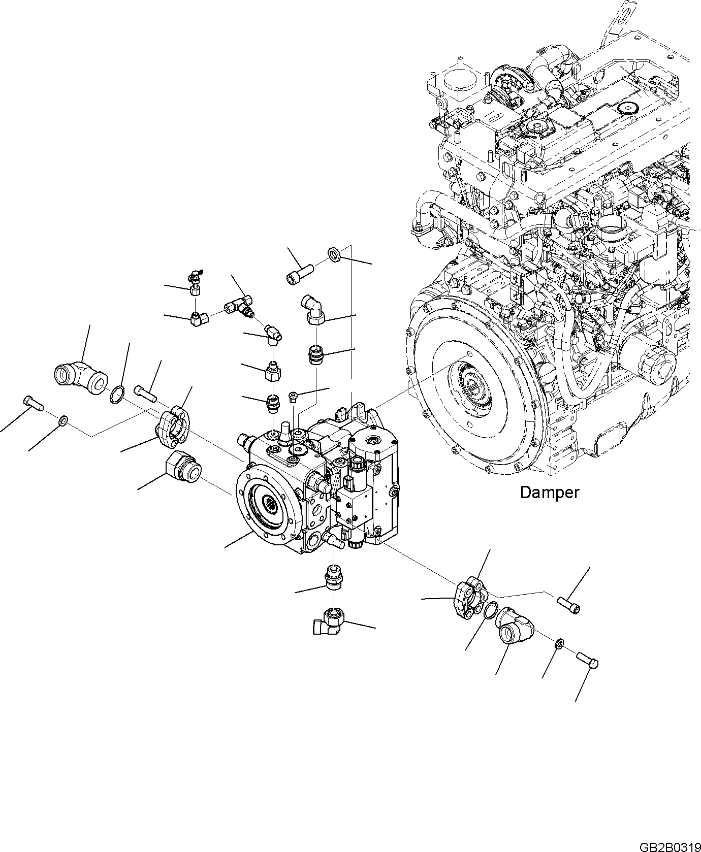 TEE ASSEMBLY 42T-17-21210 KOMATSU