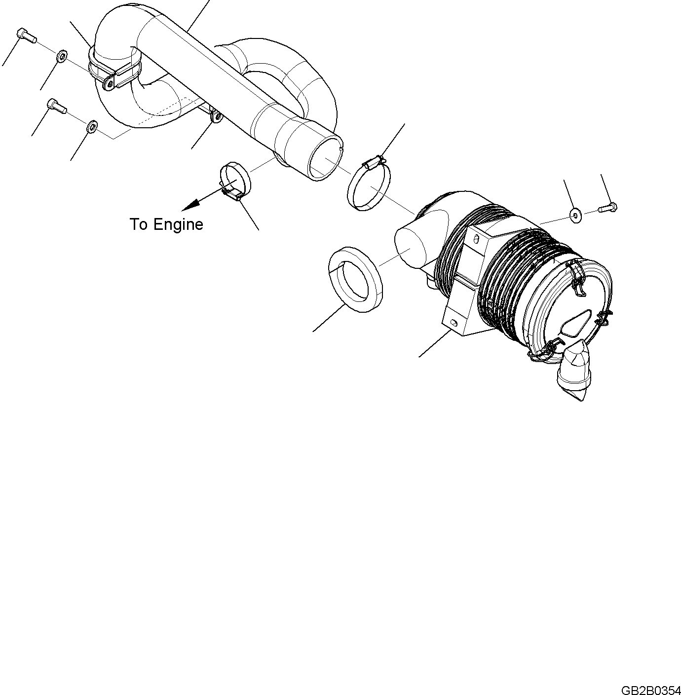 AIR CLEANER, ASSEMBLY (42U-01-53200) KOMATSU