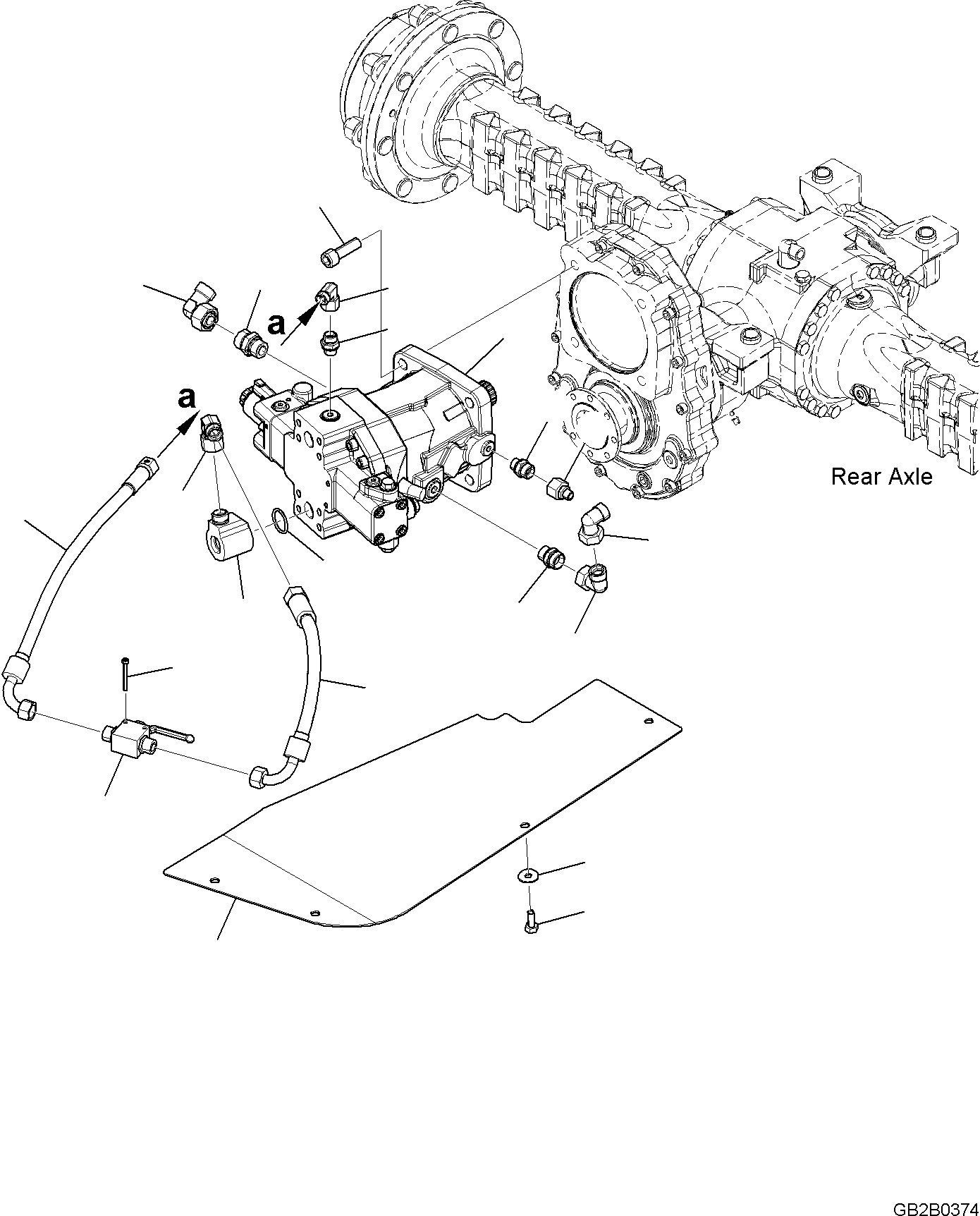 HYDRAULIC MOTOR, ASSEMBLY (42U-17-51130) KOMATSU