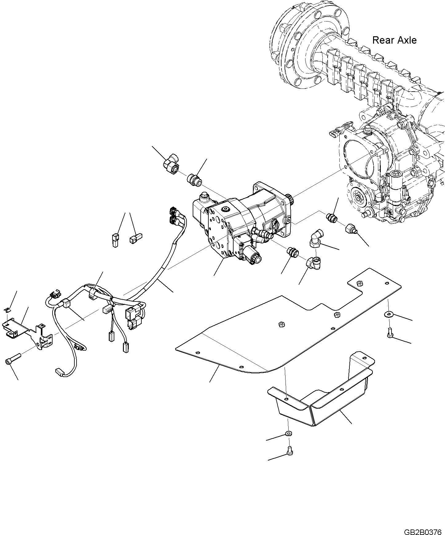 Болт 01252-A1250 KOMATSU
