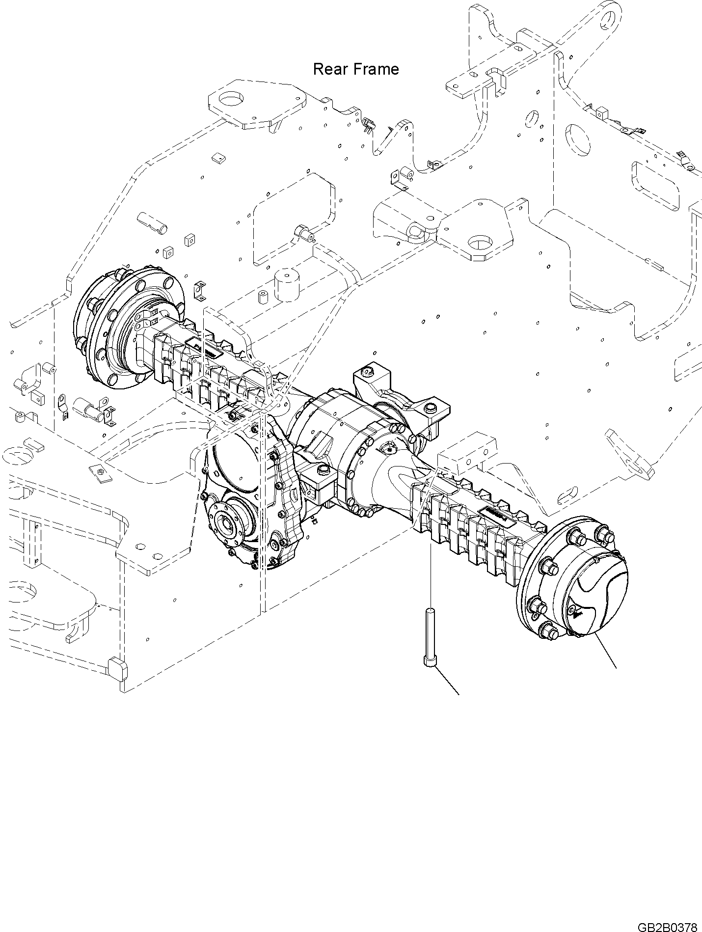 REAR AXLE, ASSEMBLY (42U-23-51120) KOMATSU