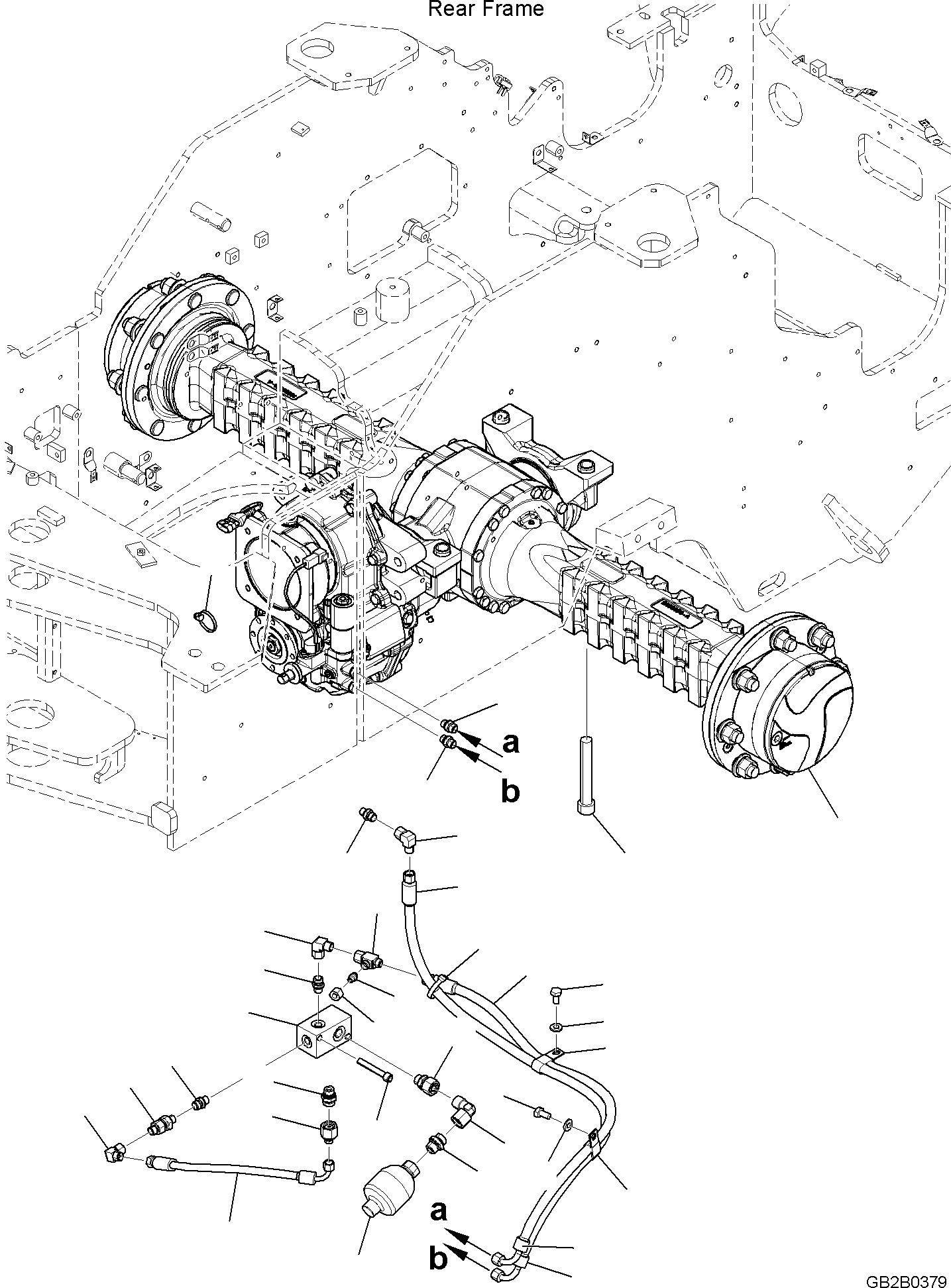 REAR AXLE, ASSEMBLY (42U-23-51130) KOMATSU