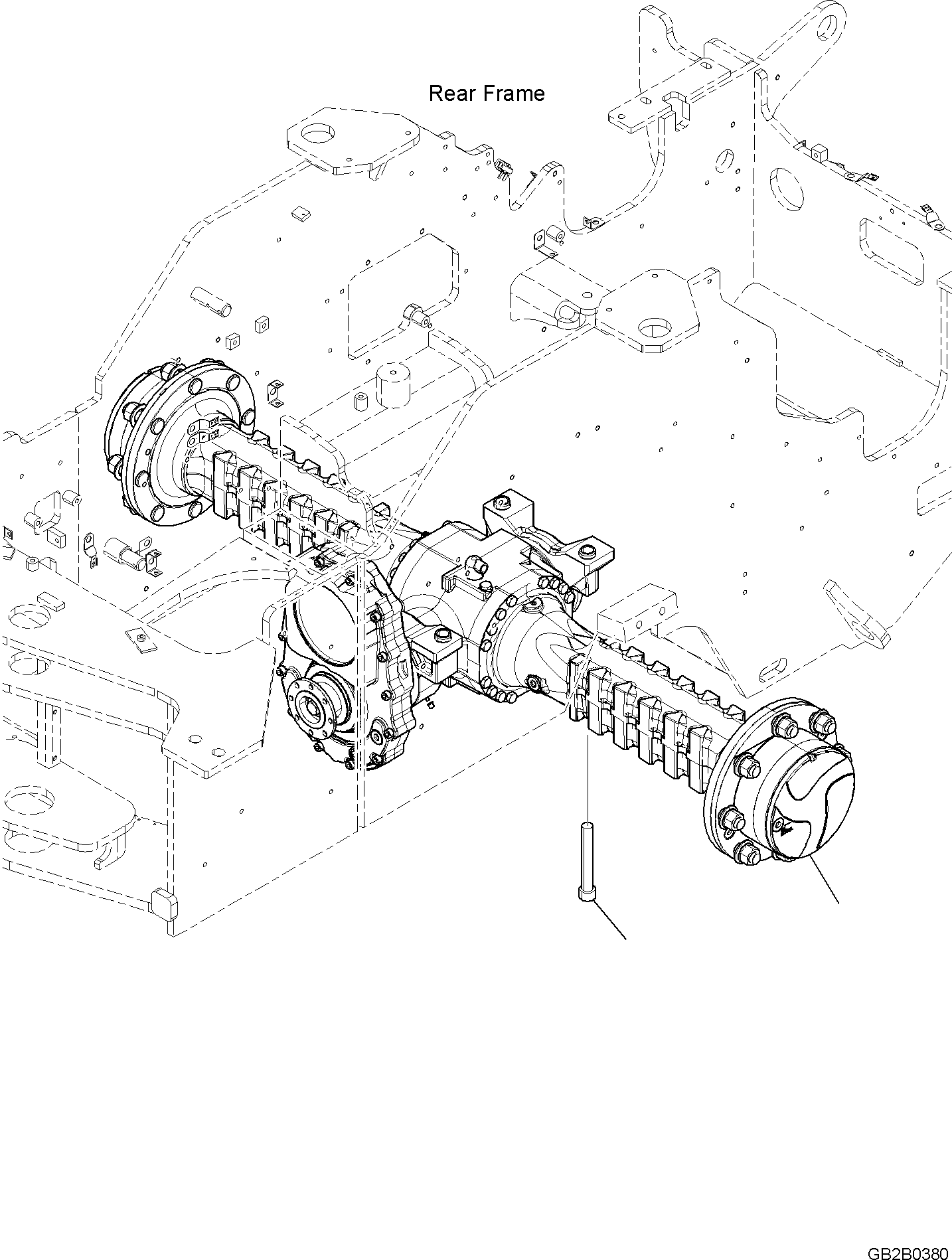 REAR AXLE, ASSEMBLY (42U-23-51140) KOMATSU