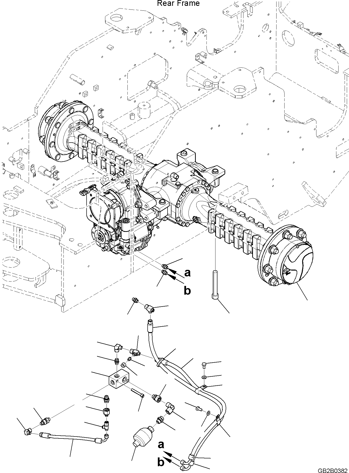 REAR AXLE, ASSEMBLY (42U-23-51110) KOMATSU
