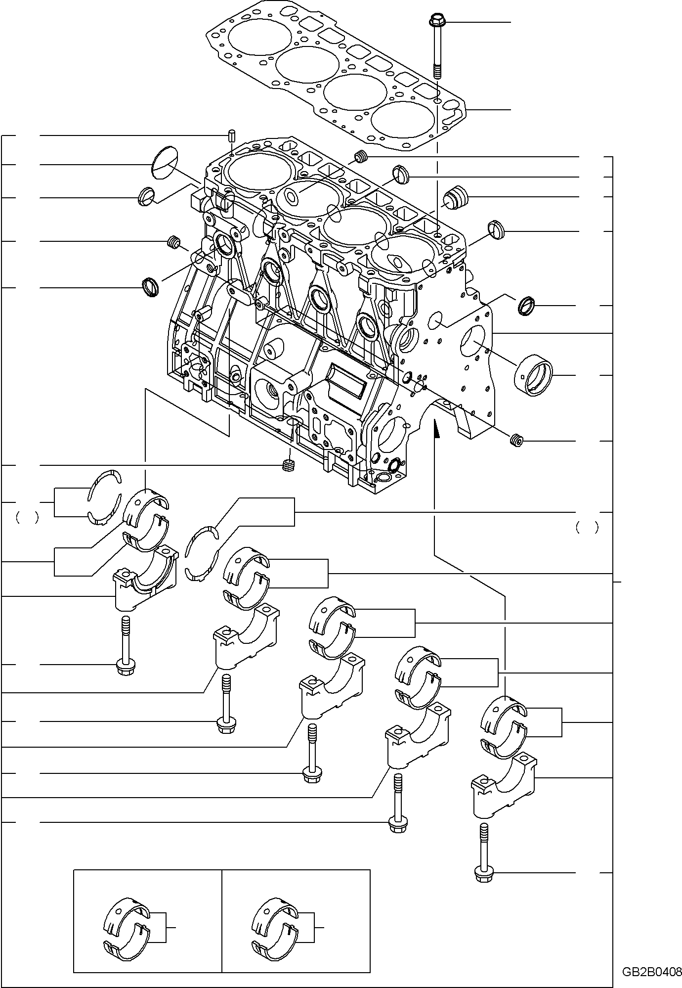 GASKET, CYLINDER HEAD YM129E00-01330 KOMATSU
