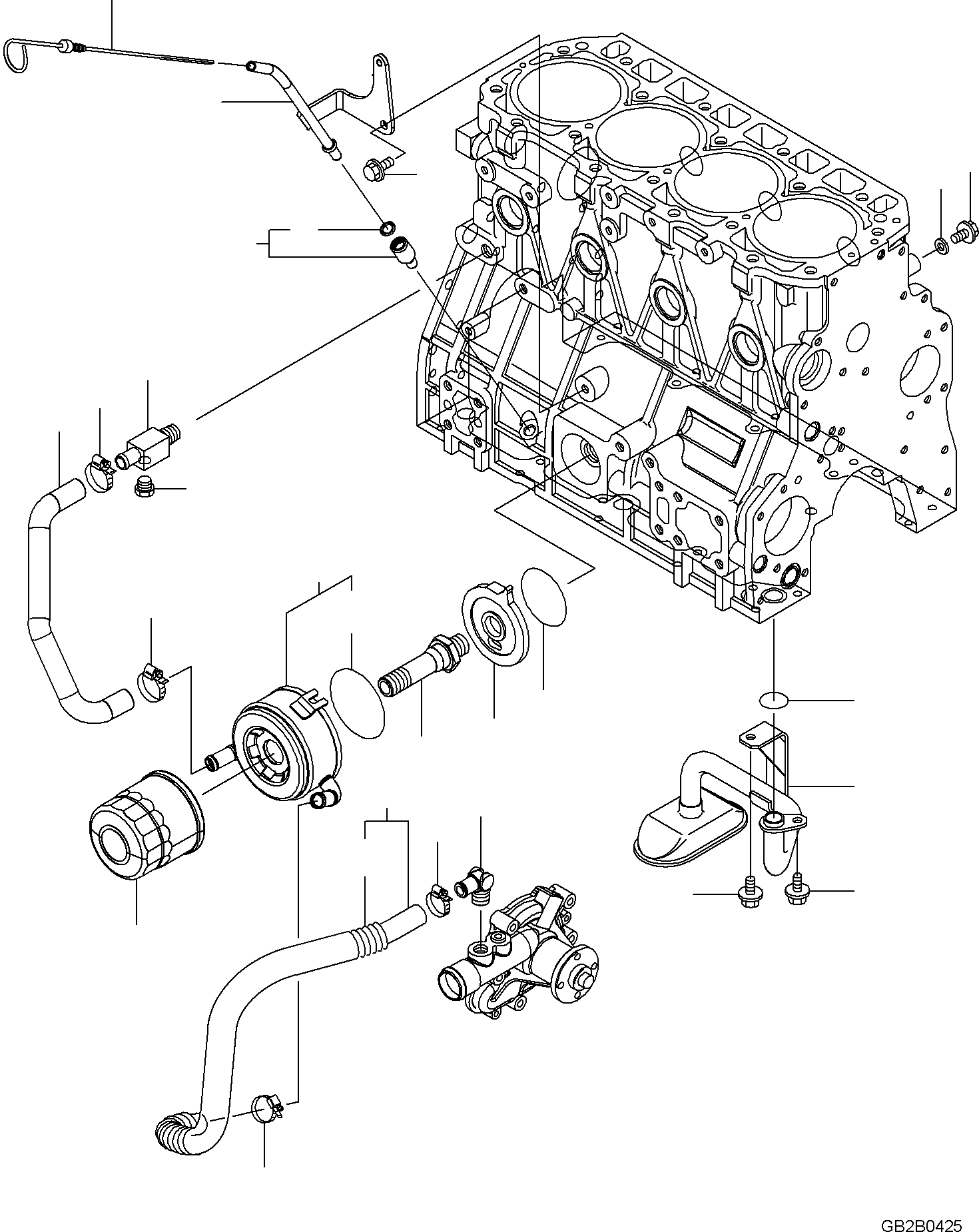 GUIDE, DIPSTICK YM129E30-34800 KOMATSU