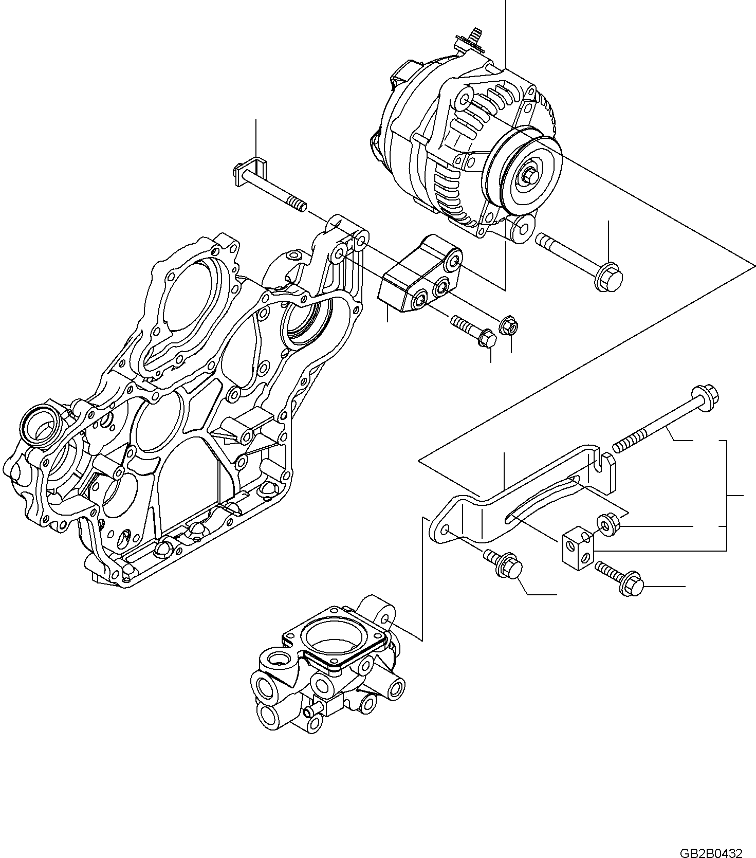 Adjuster, Belt YM129E23-77300 KOMATSU