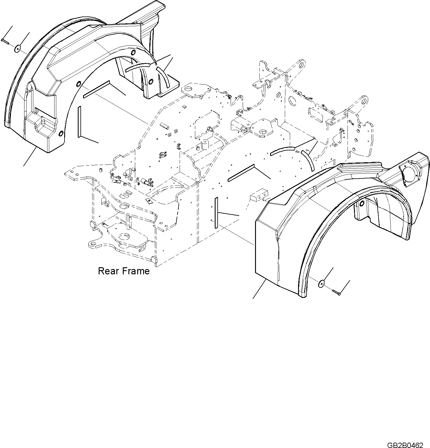 Крыло левое 42U-54-54110 KOMATSU