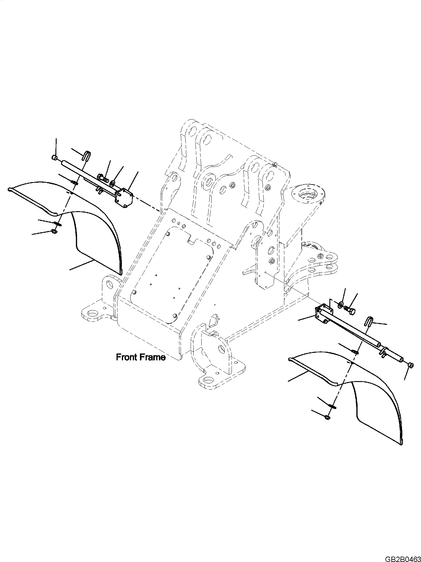 FRONT FENDER 42U-54-34160 KOMATSU