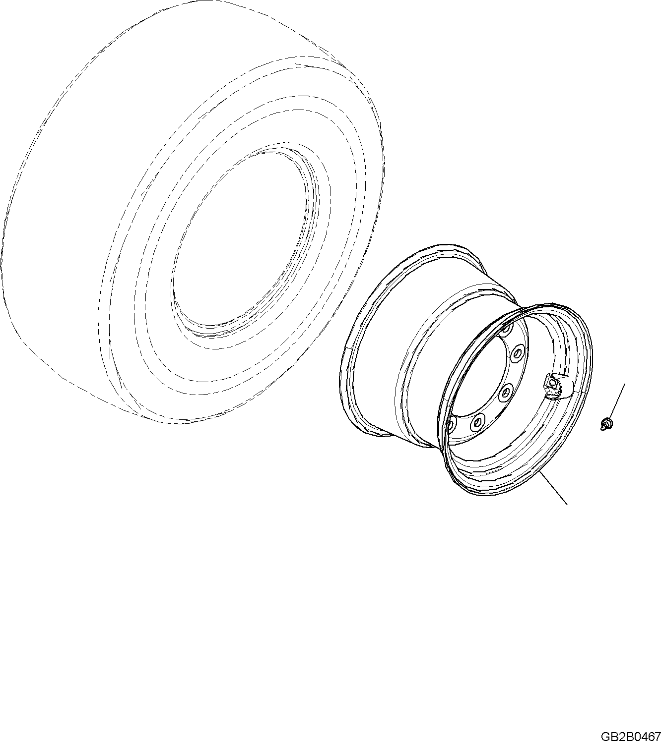 Rim, 13X18 ET-30 42U-30-51030 KOMATSU