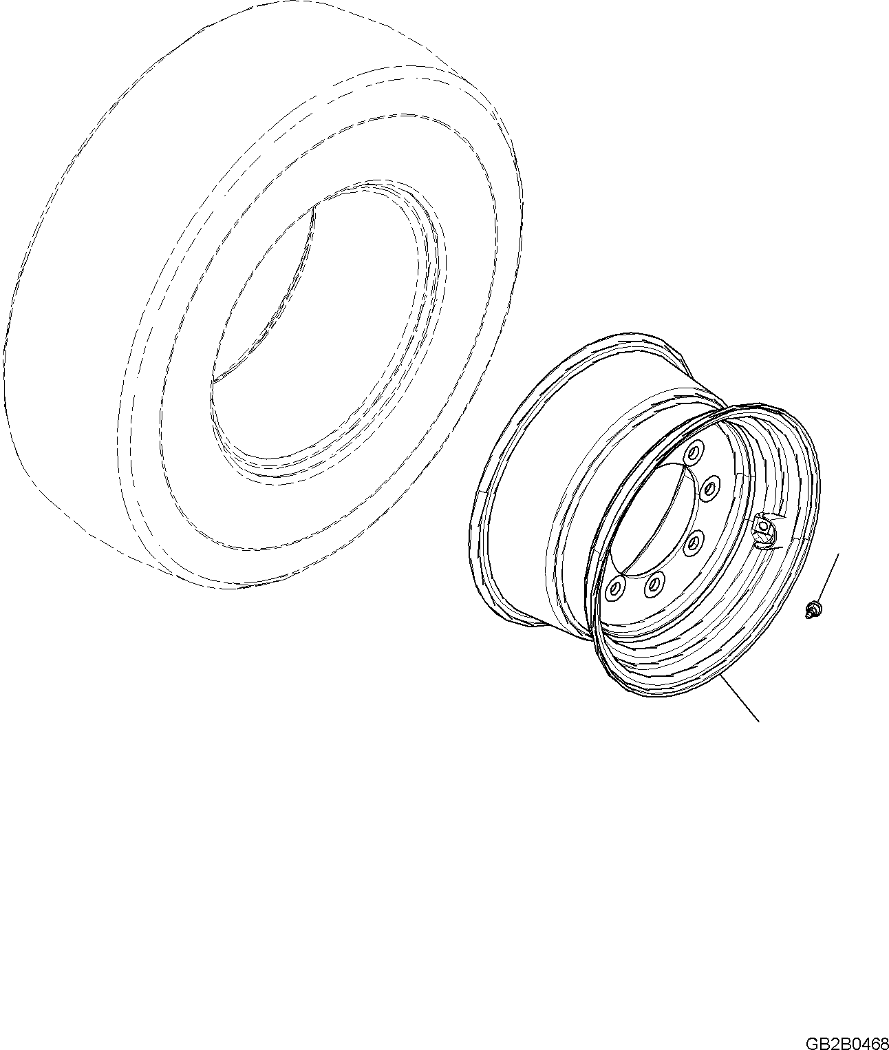 RIM 11X20 ET-15 42U-30-51060 KOMATSU