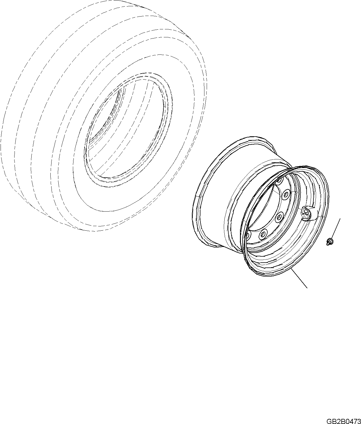 Rim 11X18 ET-5 42U-30-51020 KOMATSU