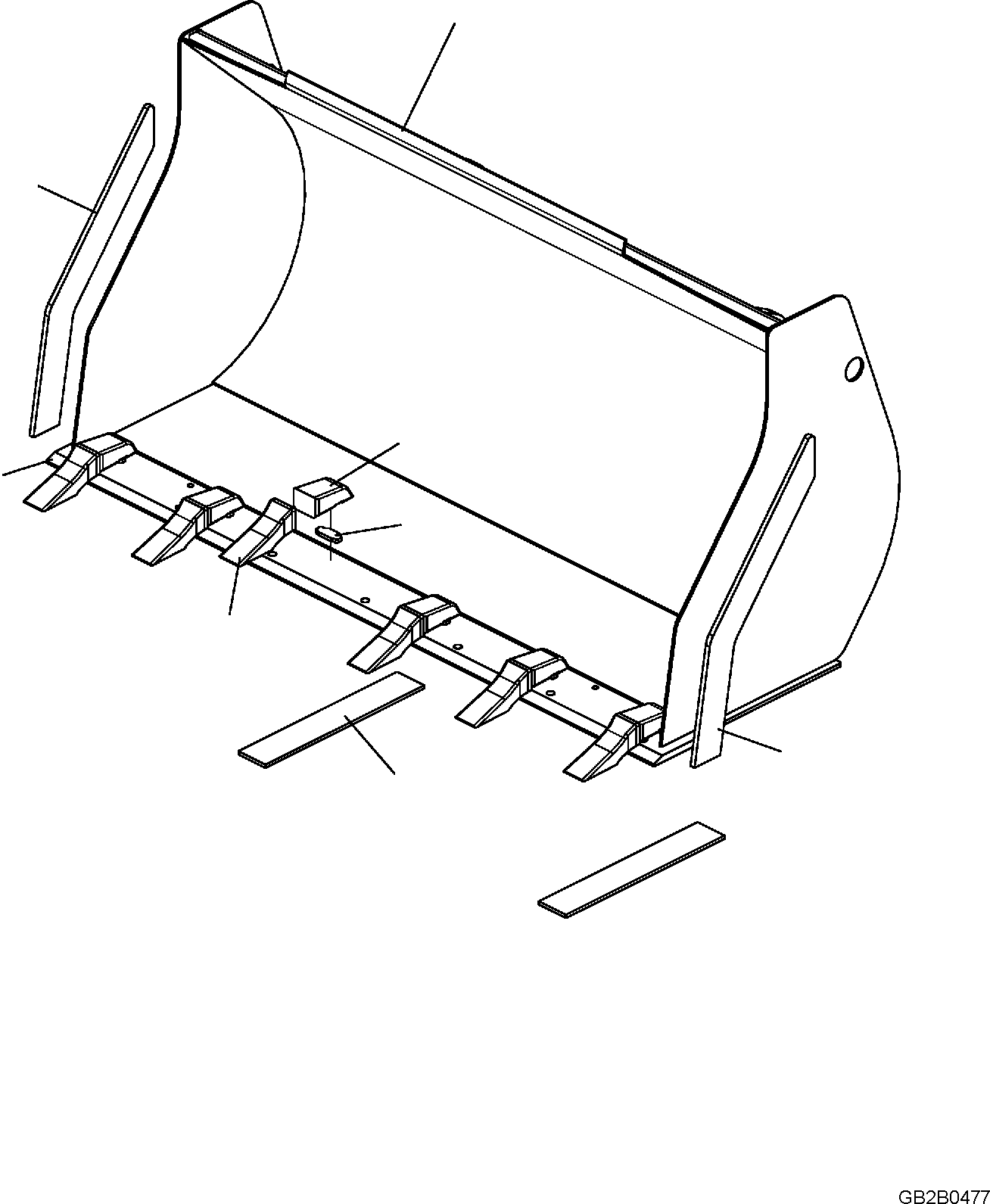BUCKET, ASSEMBLY 42U-70-40180 KOMATSU
