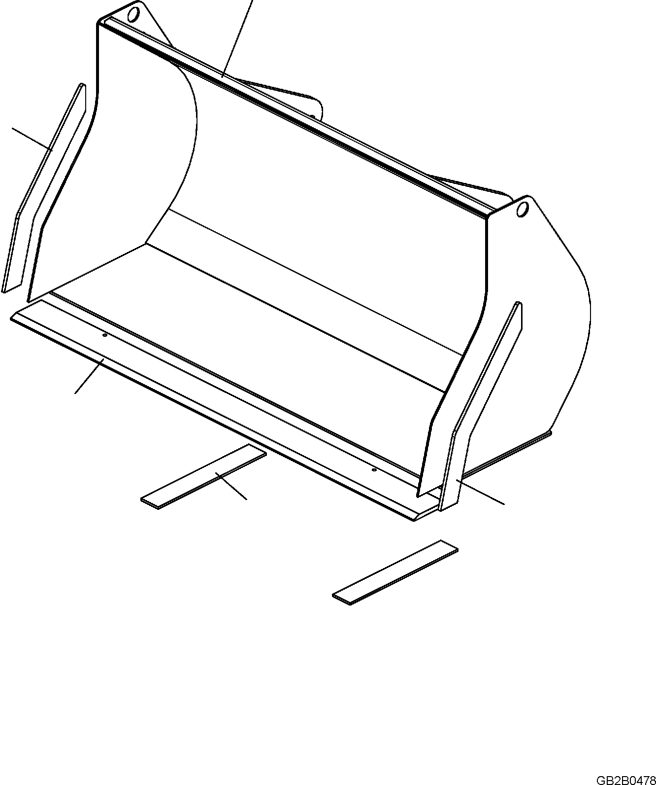 Blade, (Welded) 42U-70-22F10 KOMATSU