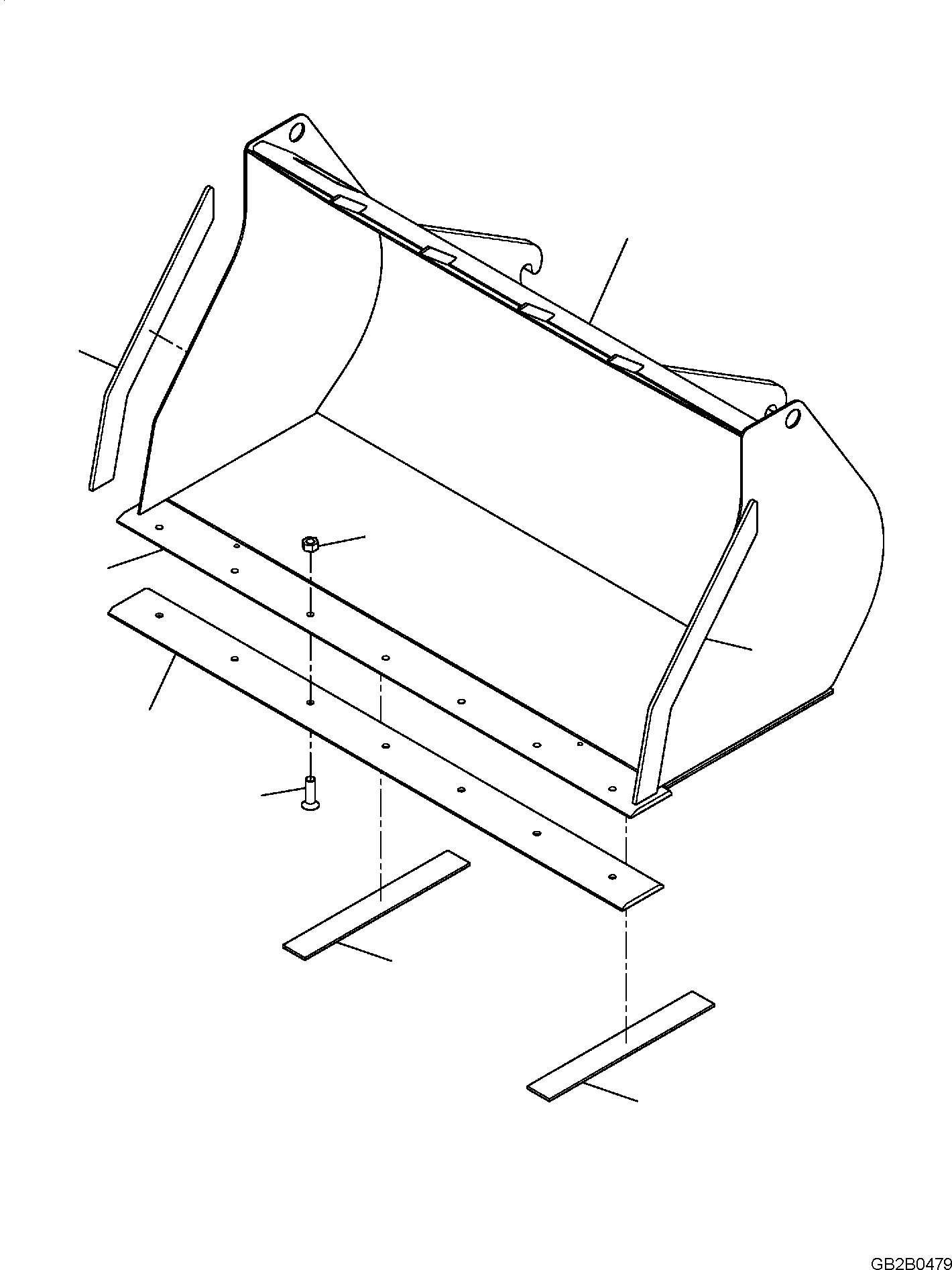Blade, L=1870mm 42U-70-22211 KOMATSU