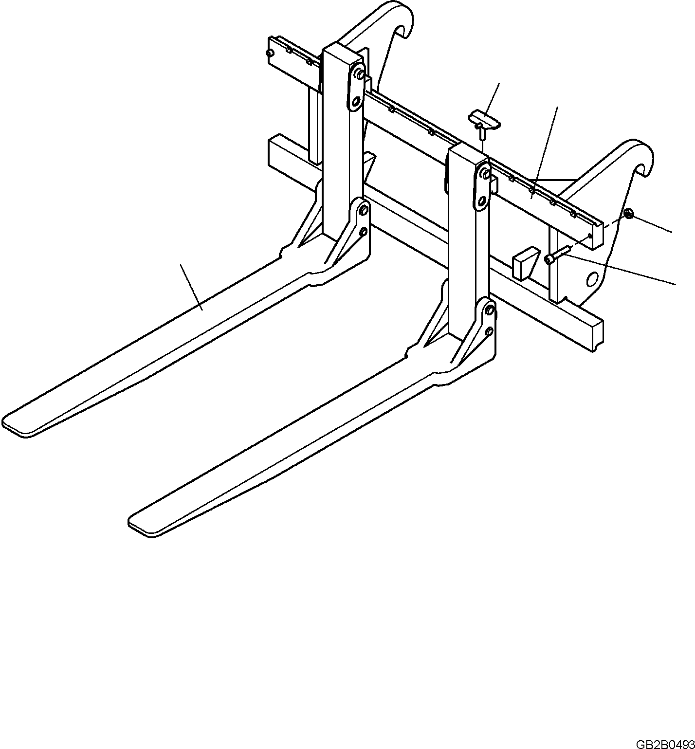 PRONG, FOLD AWAY 42T-70-32310 KOMATSU