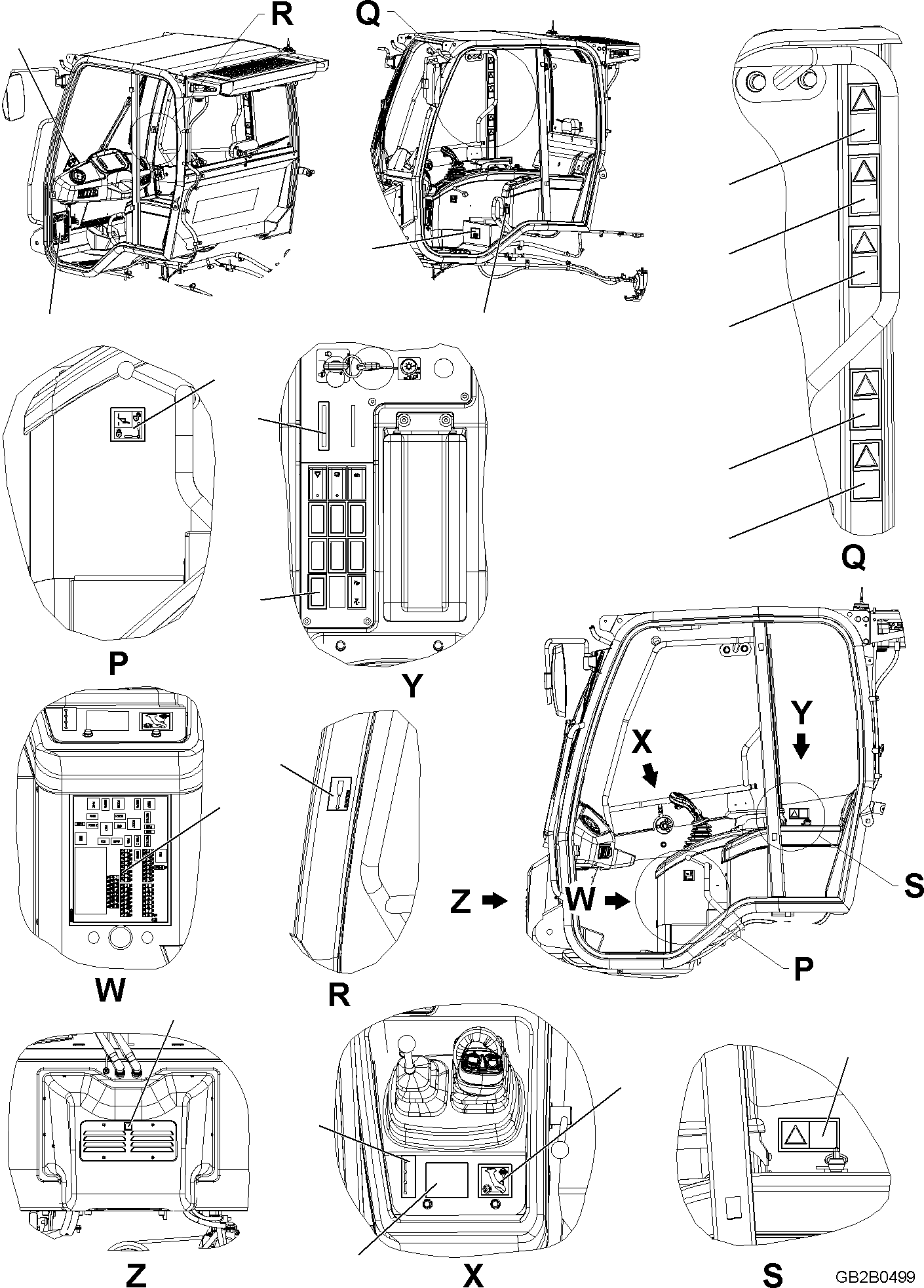 Decal, Lift Lock 42W-93-42110 KOMATSU