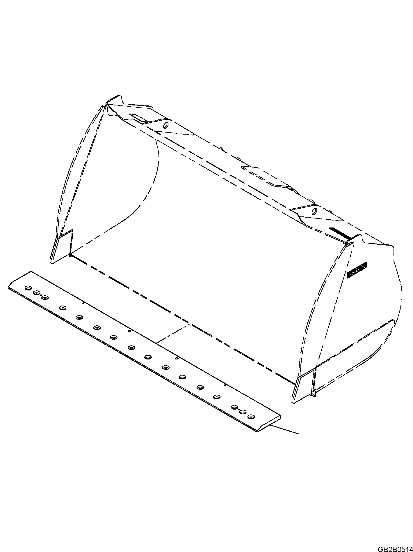 Blade, Welded 421-77-H2D60 KOMATSU