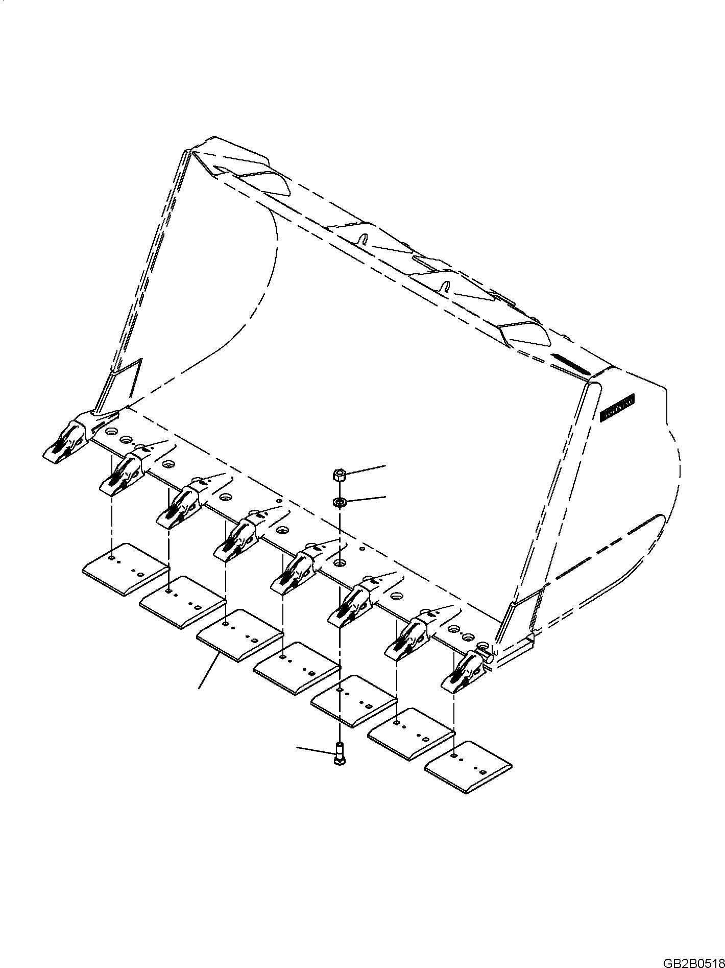 Щётка стеклоочистителя 423-76-H2B50 KOMATSU
