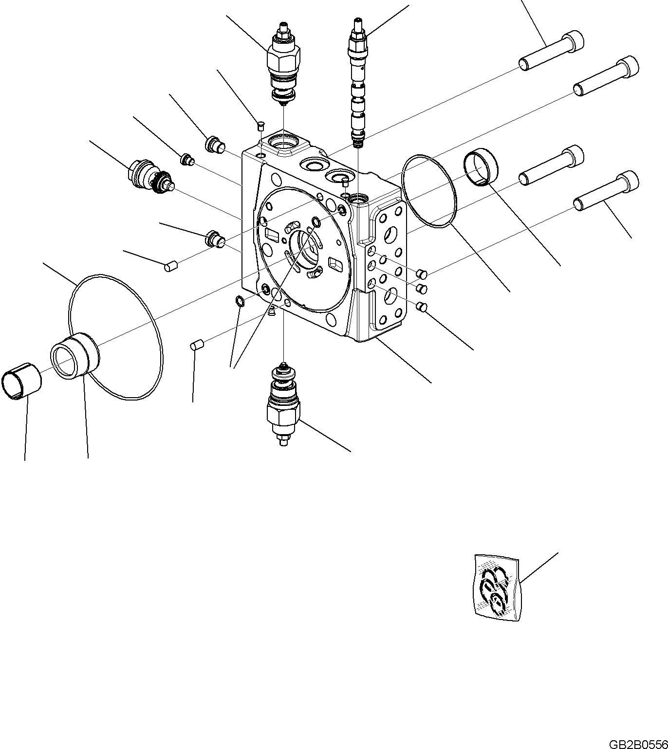 PORT PLATE, ASSEMBLY RER902085697 KOMATSU