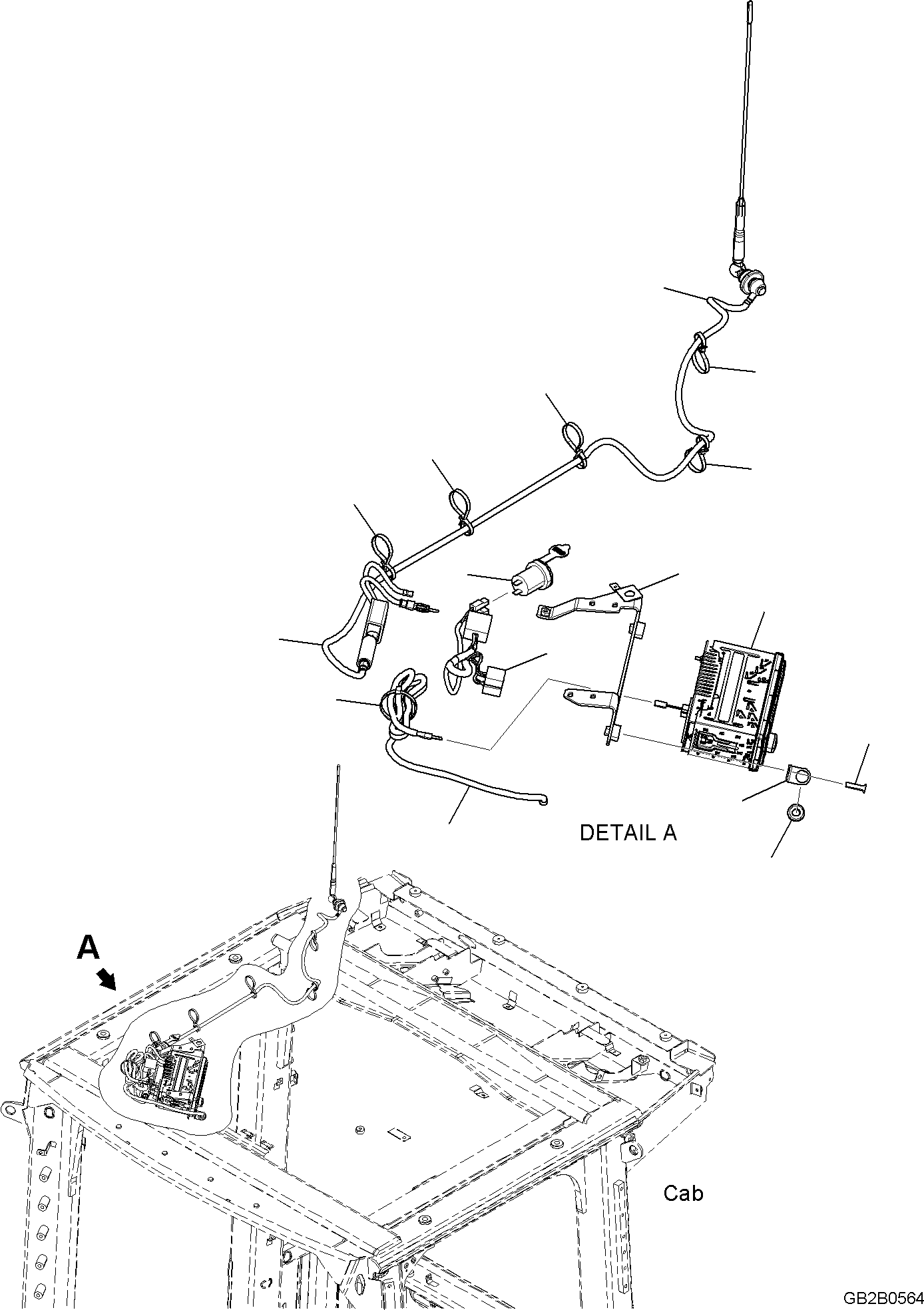 Radio, 24V 20E-06-61490 KOMATSU