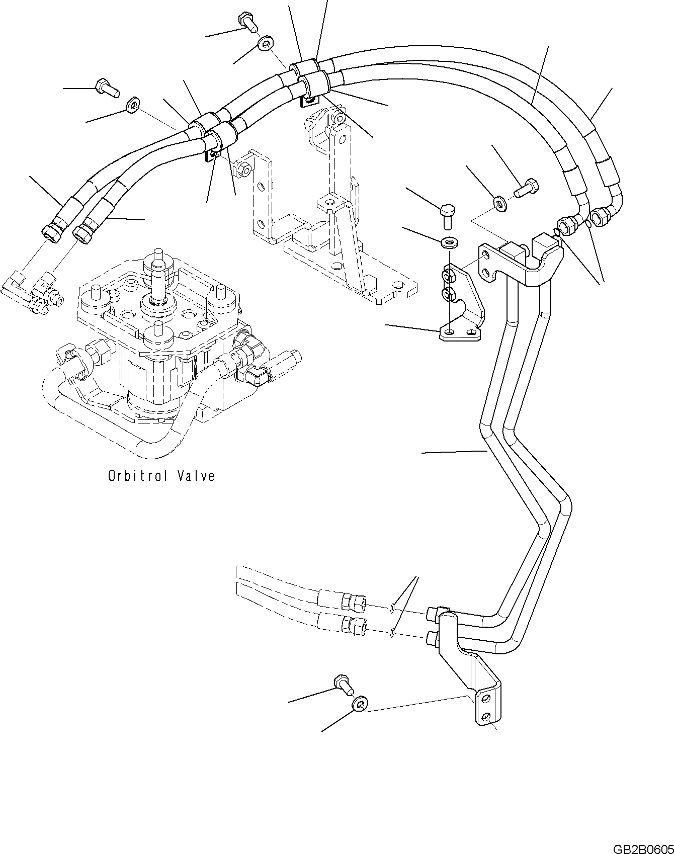 Трубка 421-62-73620 KOMATSU