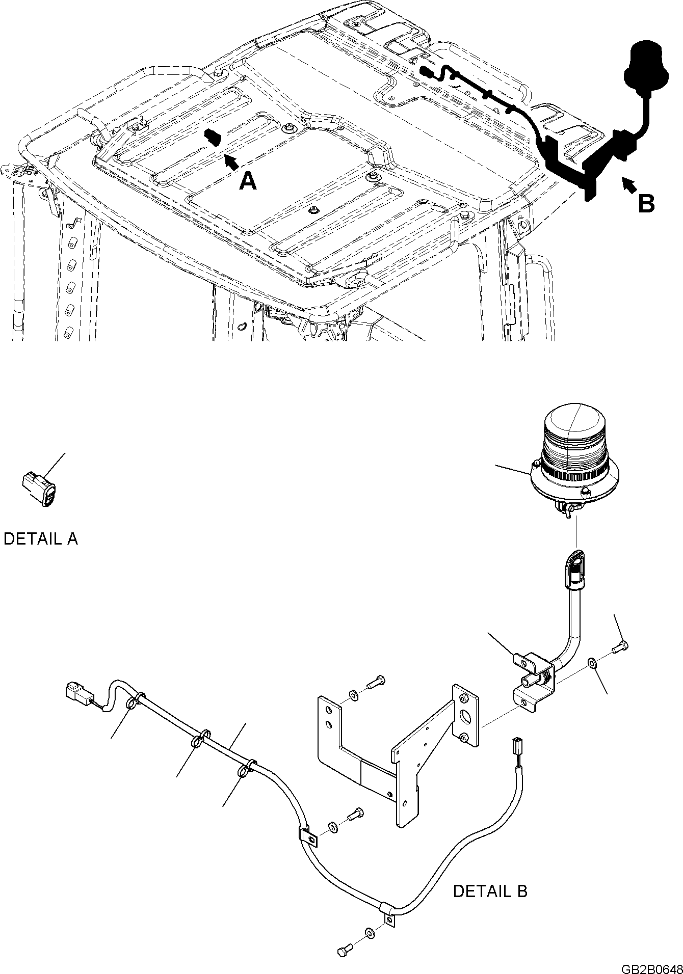 Переключатель проблескового маячка в сборе 56D-06-33720 KOMATSU