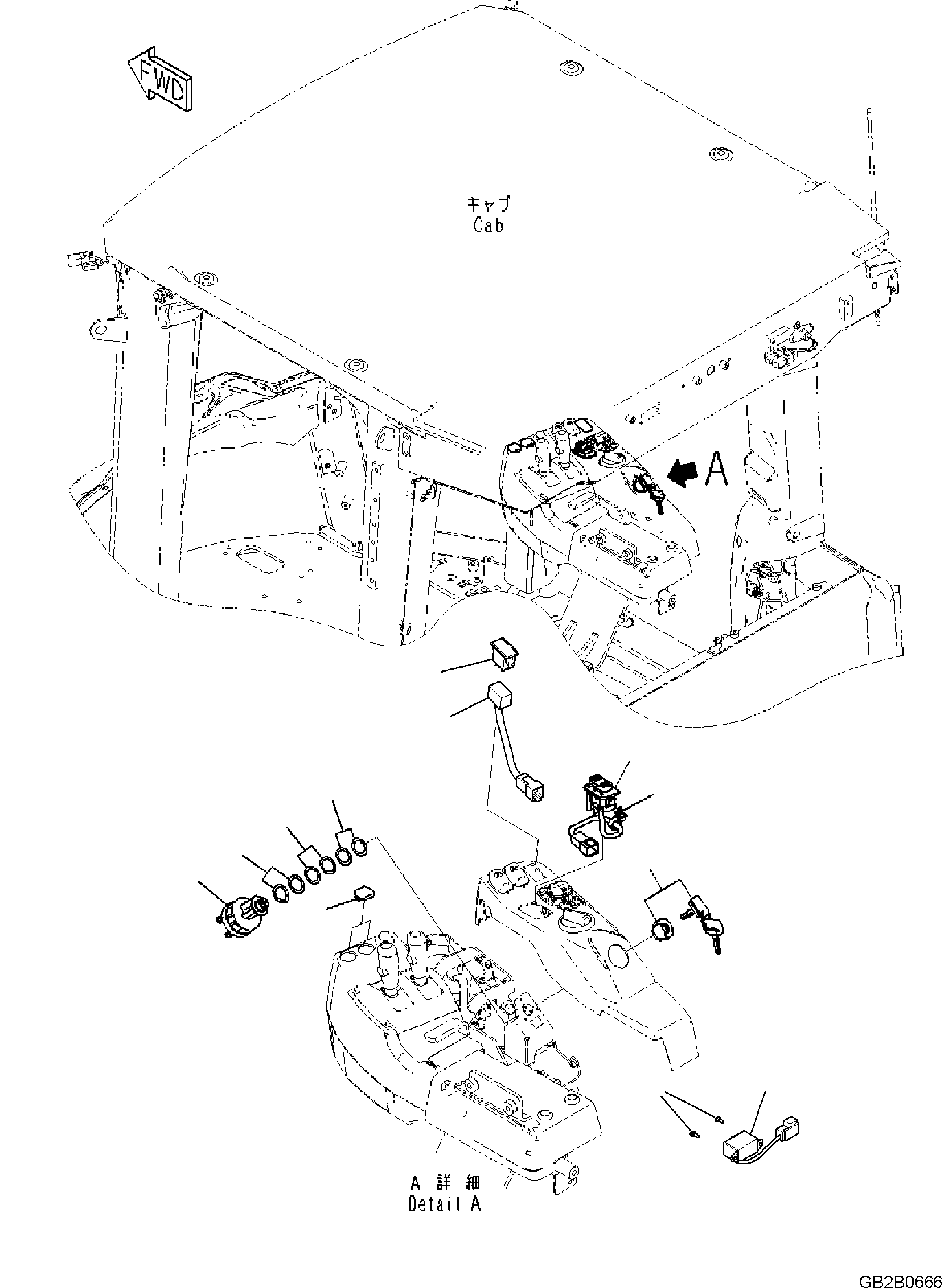 Switch, FNR Selector 423-06-51152 KOMATSU