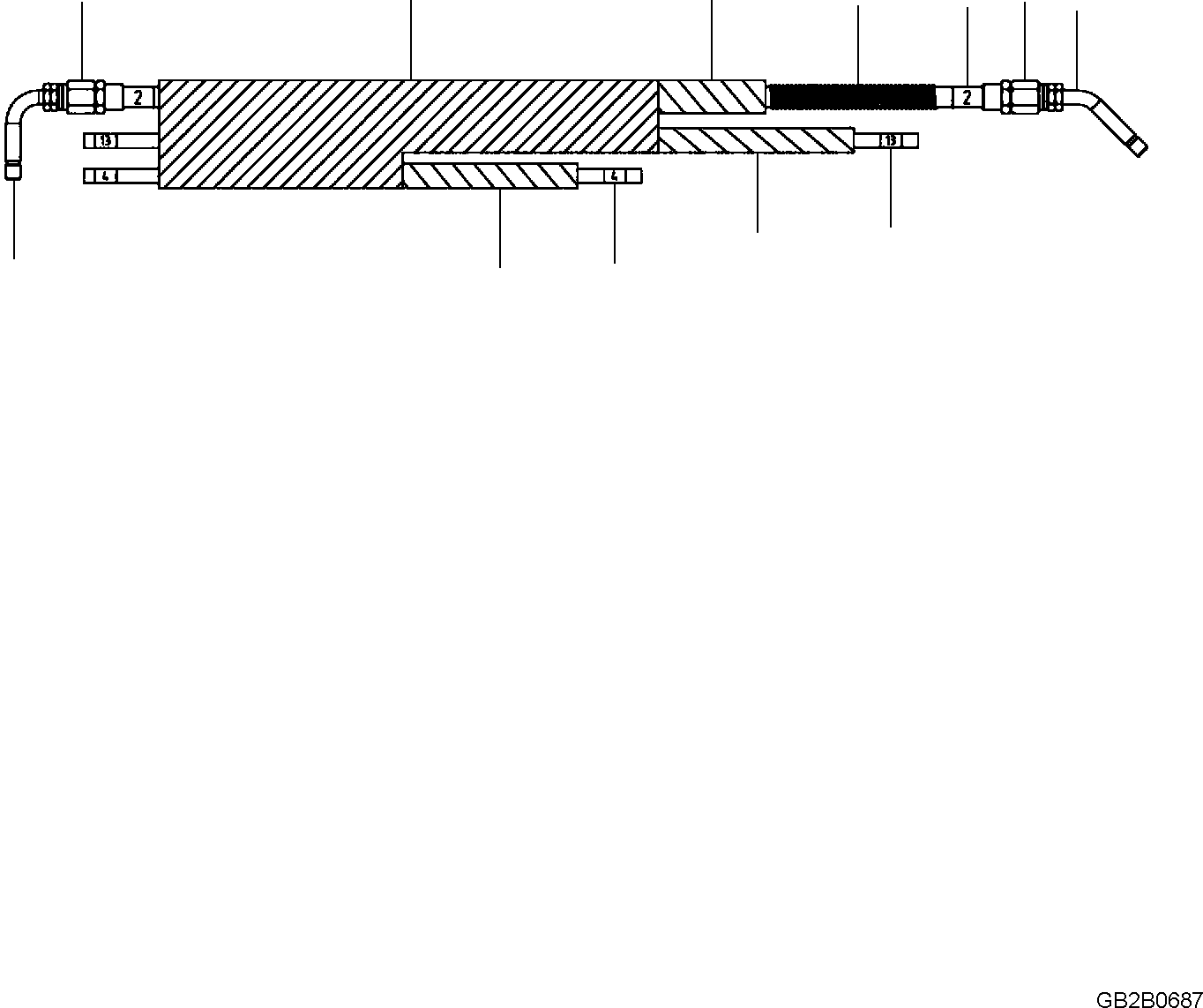 HOSE, L=5000MM 07953-SALG0 KOMATSU