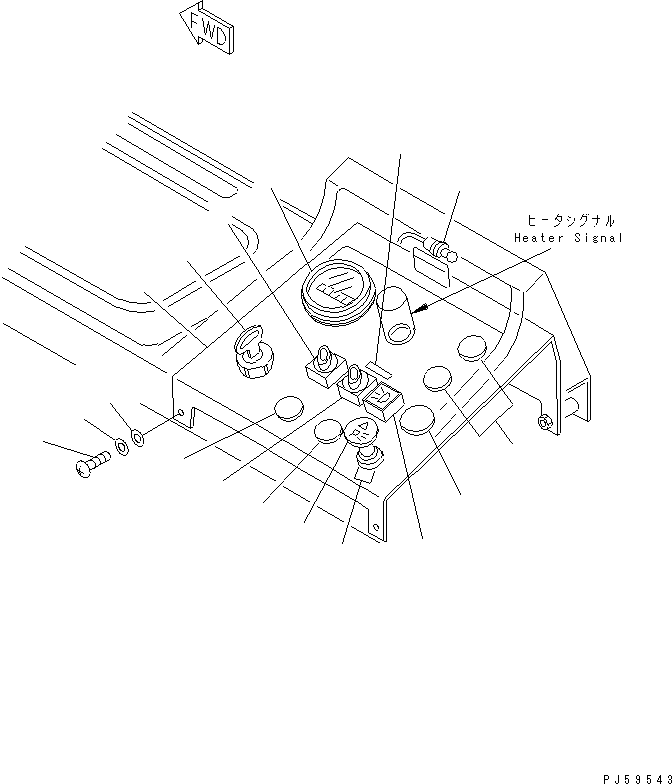 SWITCH,FOG LAMP 23E-06-13141 KOMATSU