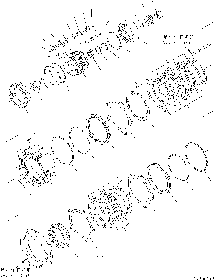 HOUSING ASS'Y,FORWARD AND 3RD 23E-15-00121 KOMATSU