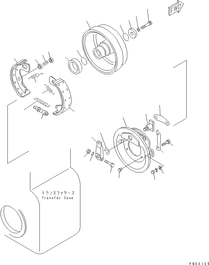 PARKING BRAKE ASS'Y 23D-32-11100 KOMATSU