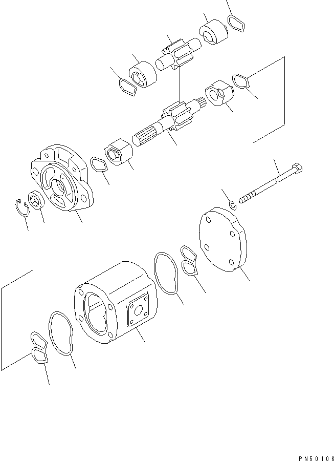 Насос в сборе 23E-60-11200 KOMATSU